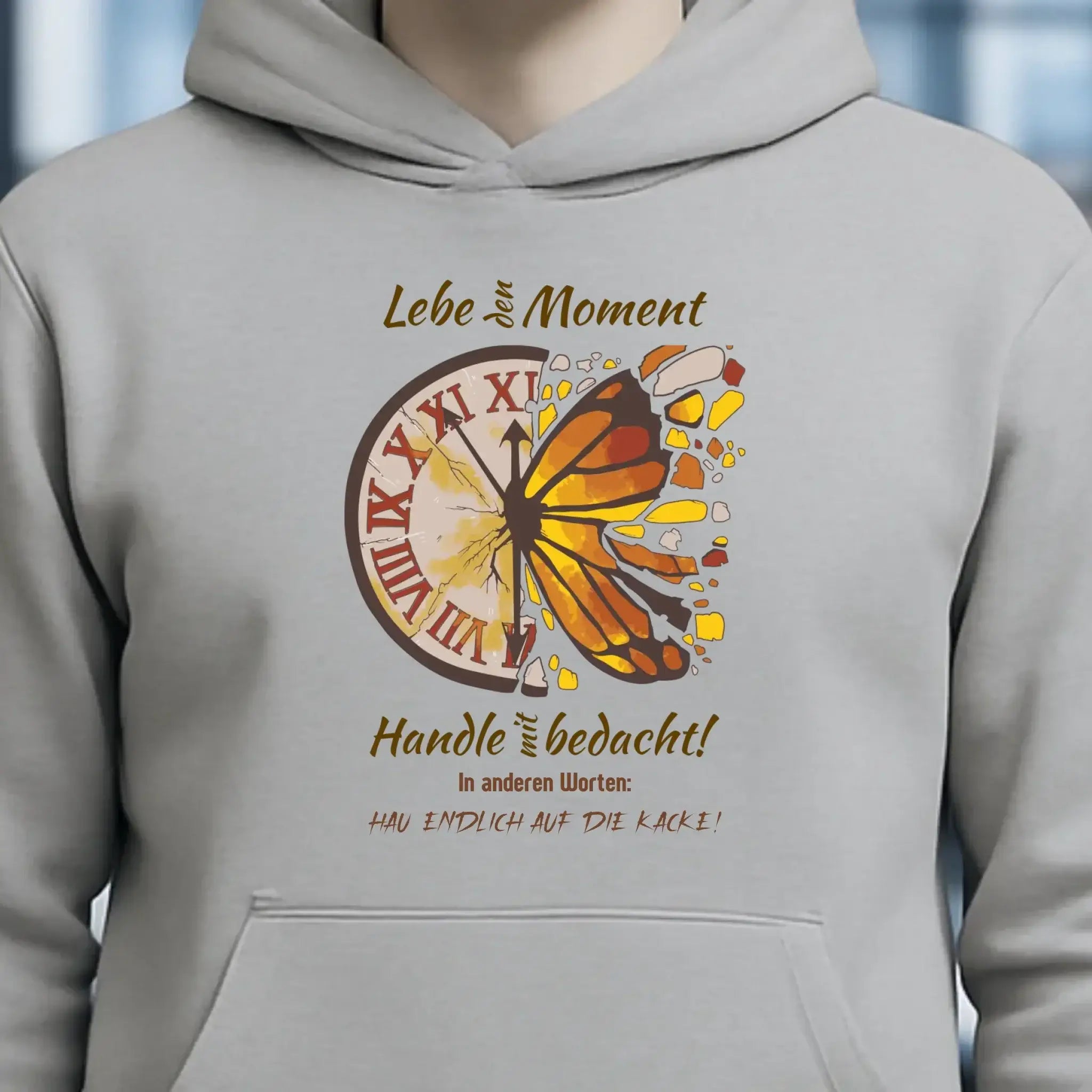 Lebe den Moment • Unisex Premium Hoodie XS-5XL aus Bio-Baumwolle für Damen & Herren • Exklusivdesign • personalisiert