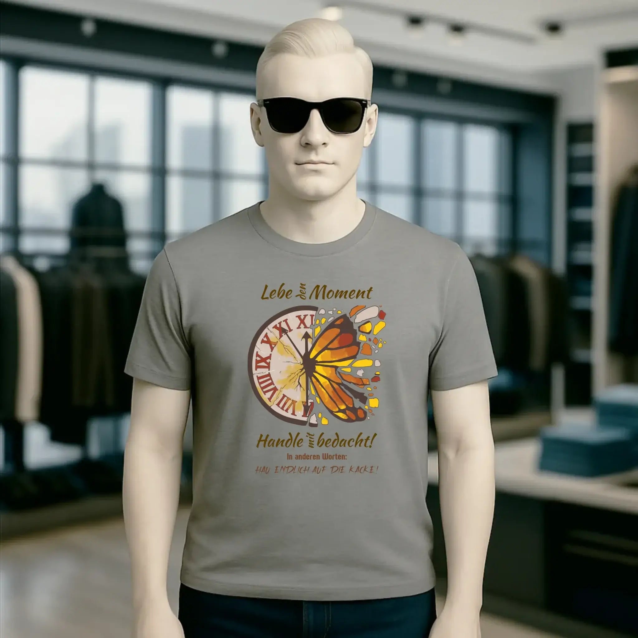 Lebe den Moment • Unisex Premium T-Shirt XS-5XL aus Bio-Baumwolle für Damen & Herren • Exklusivdesign • personalisiert