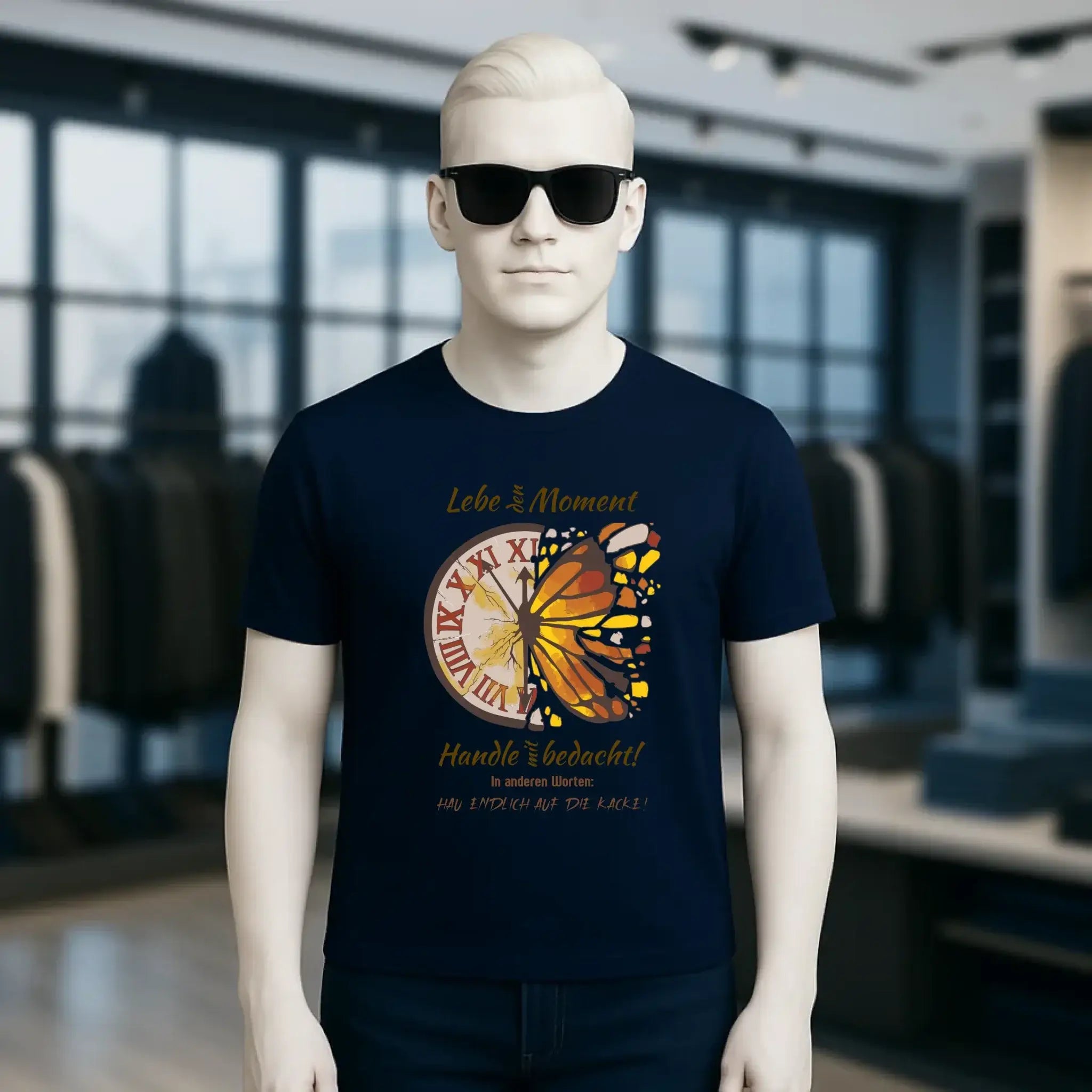 Lebe den Moment • Unisex Premium T-Shirt XS-5XL aus Bio-Baumwolle für Damen & Herren • Exklusivdesign • personalisiert