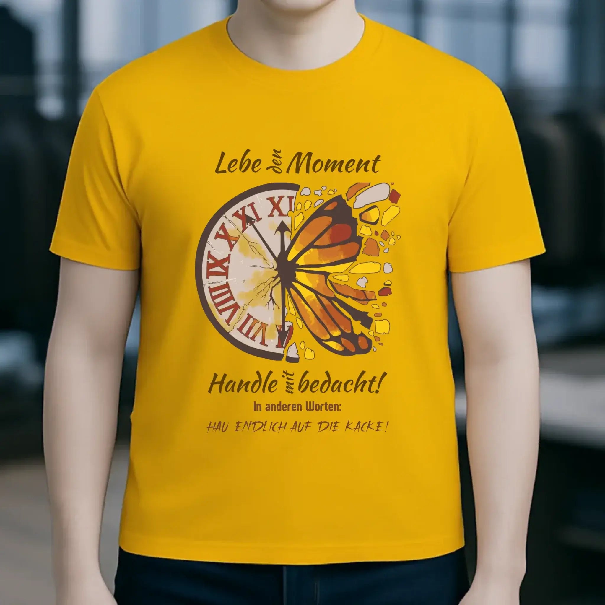 Lebe den Moment • Unisex Premium T-Shirt XS-5XL aus Bio-Baumwolle für Damen & Herren • Exklusivdesign • personalisiert