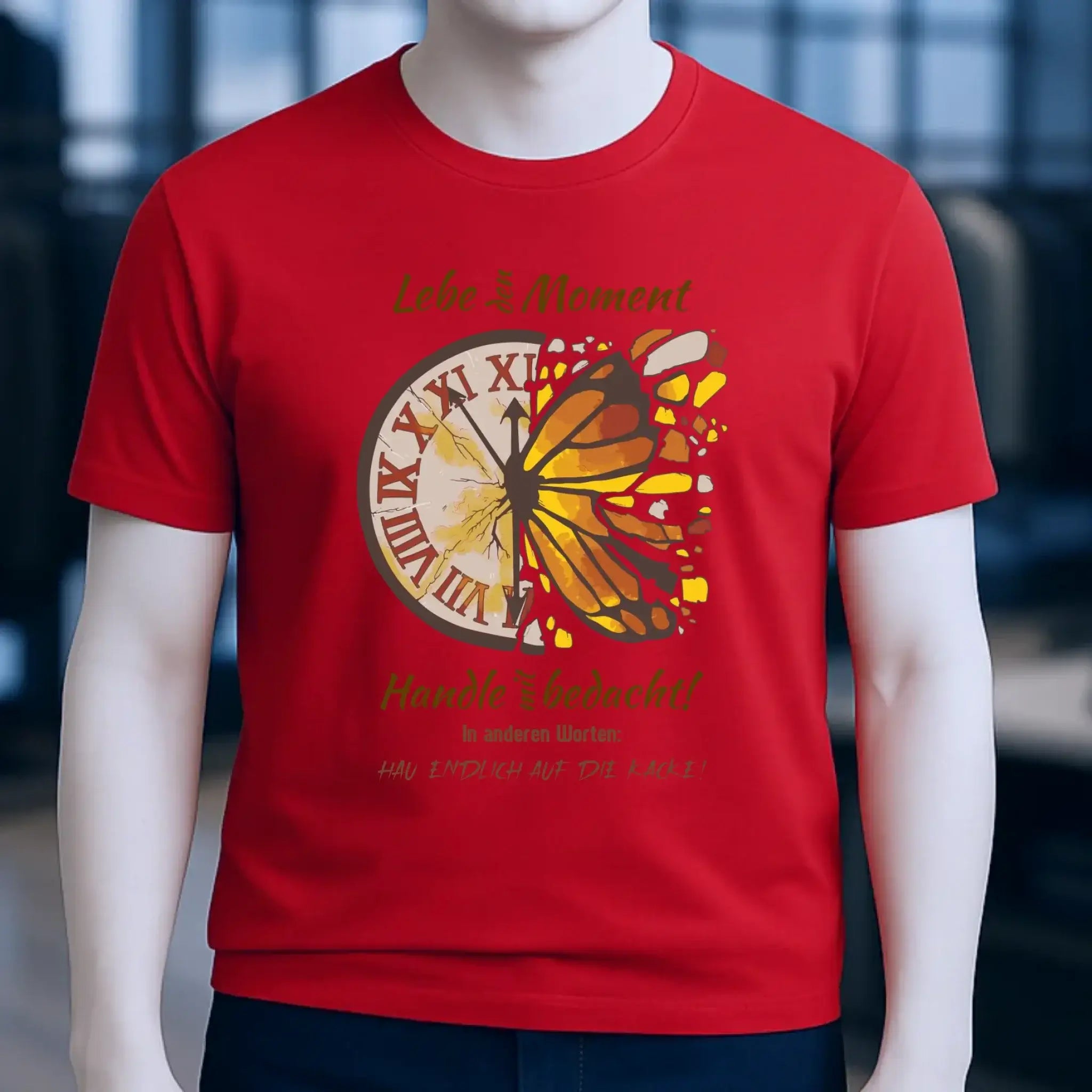 Lebe den Moment • Unisex Premium T-Shirt XS-5XL aus Bio-Baumwolle für Damen & Herren • Exklusivdesign • personalisiert