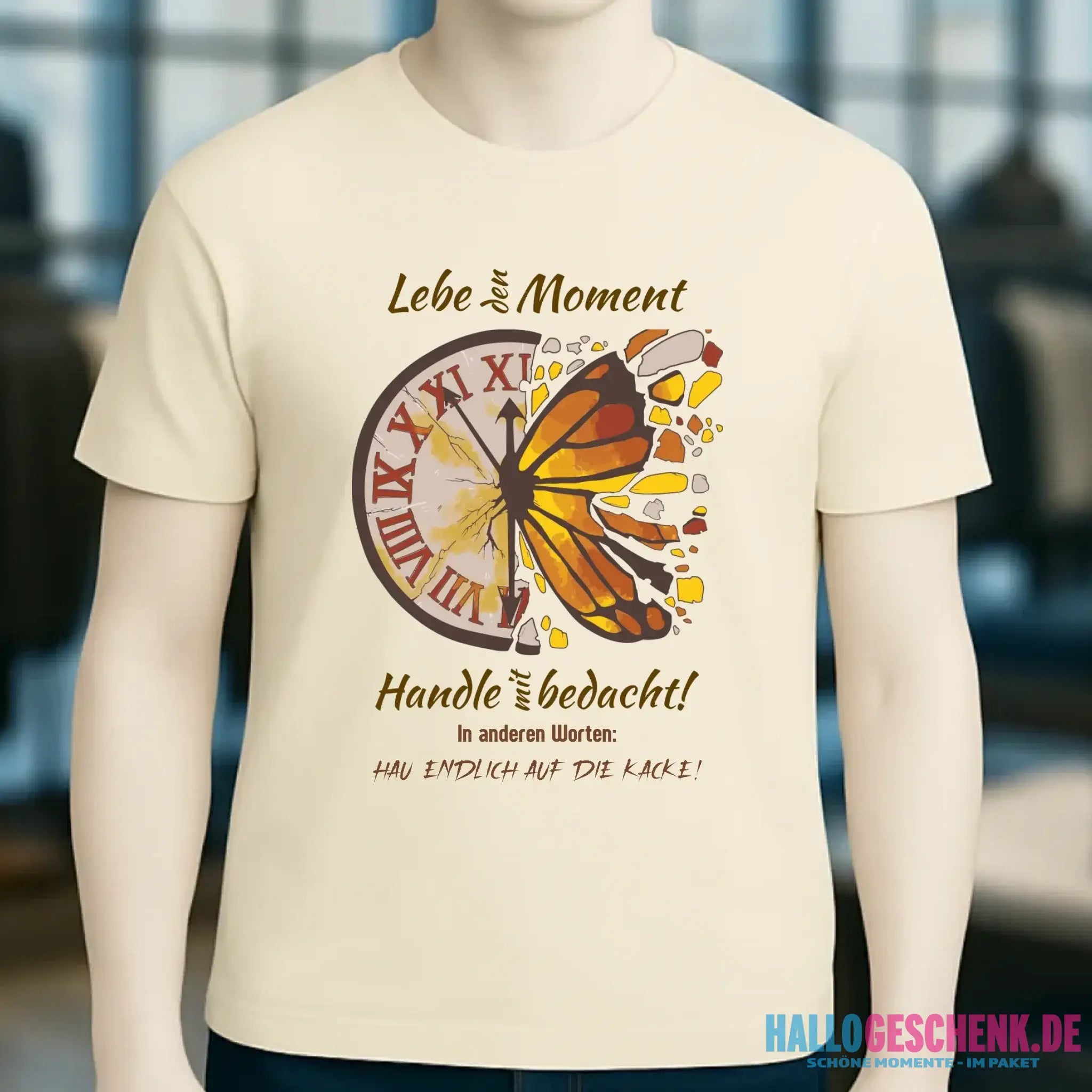 Lebe den Moment • Unisex Premium T-Shirt XS-5XL aus Bio-Baumwolle für Damen & Herren • Exklusivdesign • personalisiert