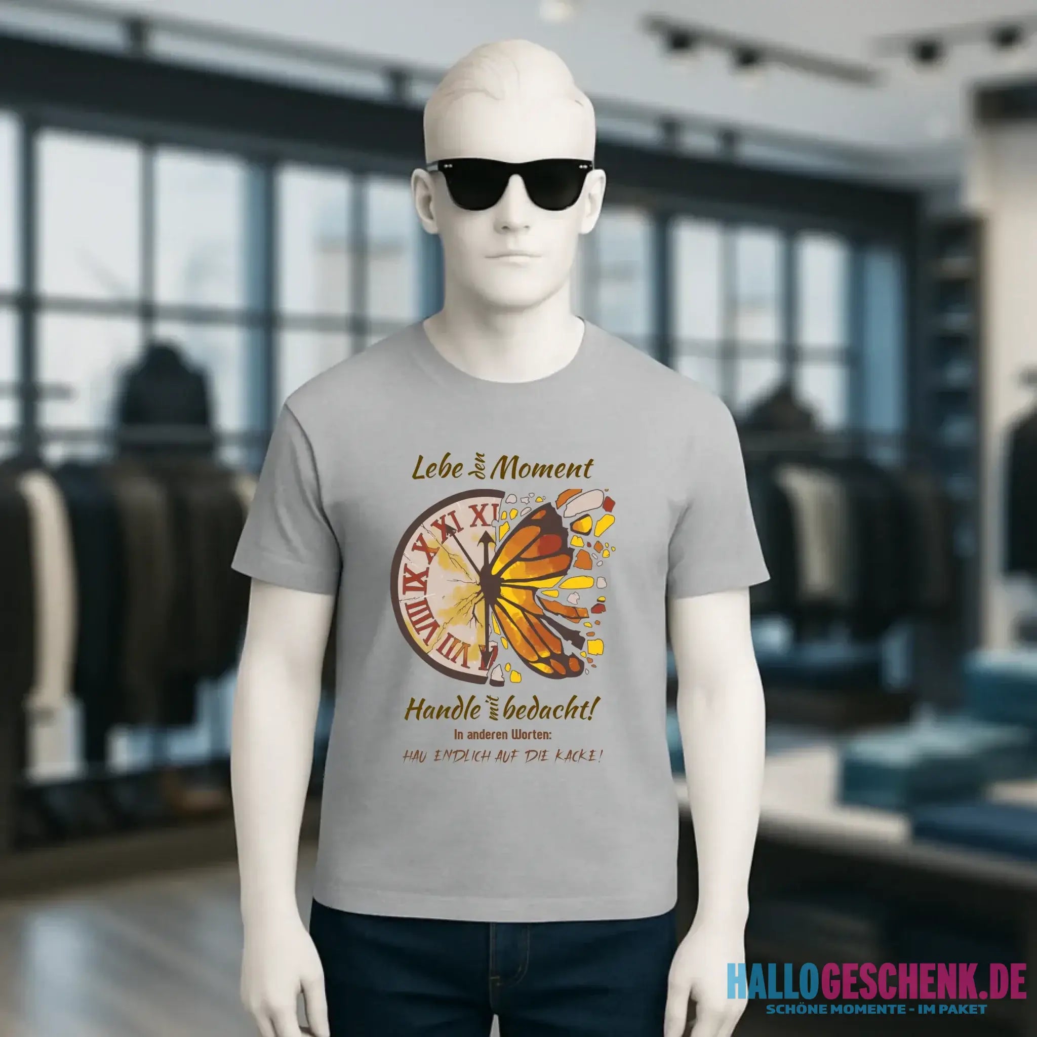 Lebe den Moment • Unisex Premium T-Shirt XS-5XL aus Bio-Baumwolle für Damen & Herren • Exklusivdesign • personalisiert