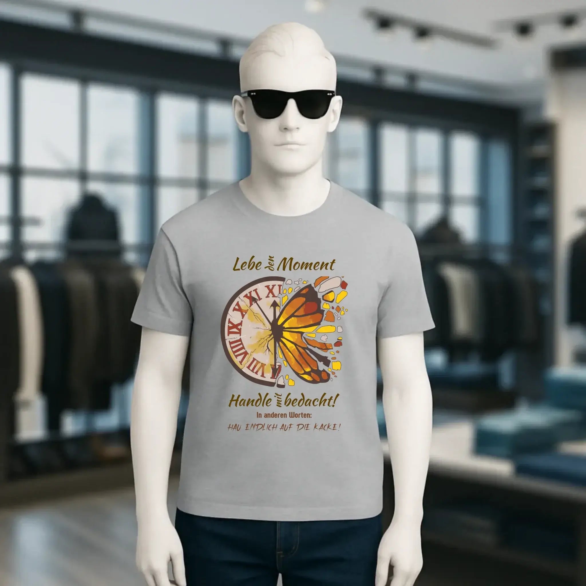 Lebe den Moment • Unisex Premium T-Shirt XS-5XL aus Bio-Baumwolle für Damen & Herren • Exklusivdesign • personalisiert