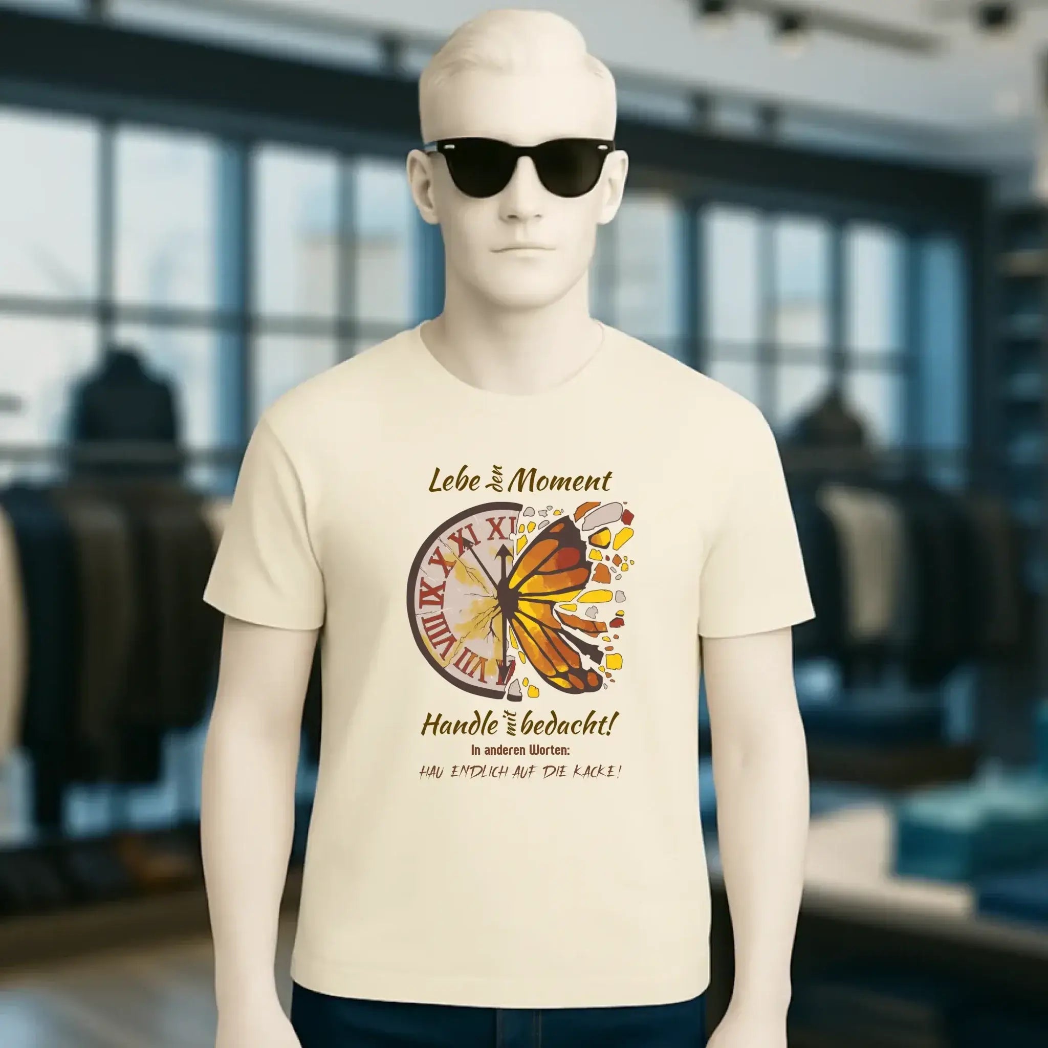 Lebe den Moment • Unisex Premium T-Shirt XS-5XL aus Bio-Baumwolle für Damen & Herren • Exklusivdesign • personalisiert