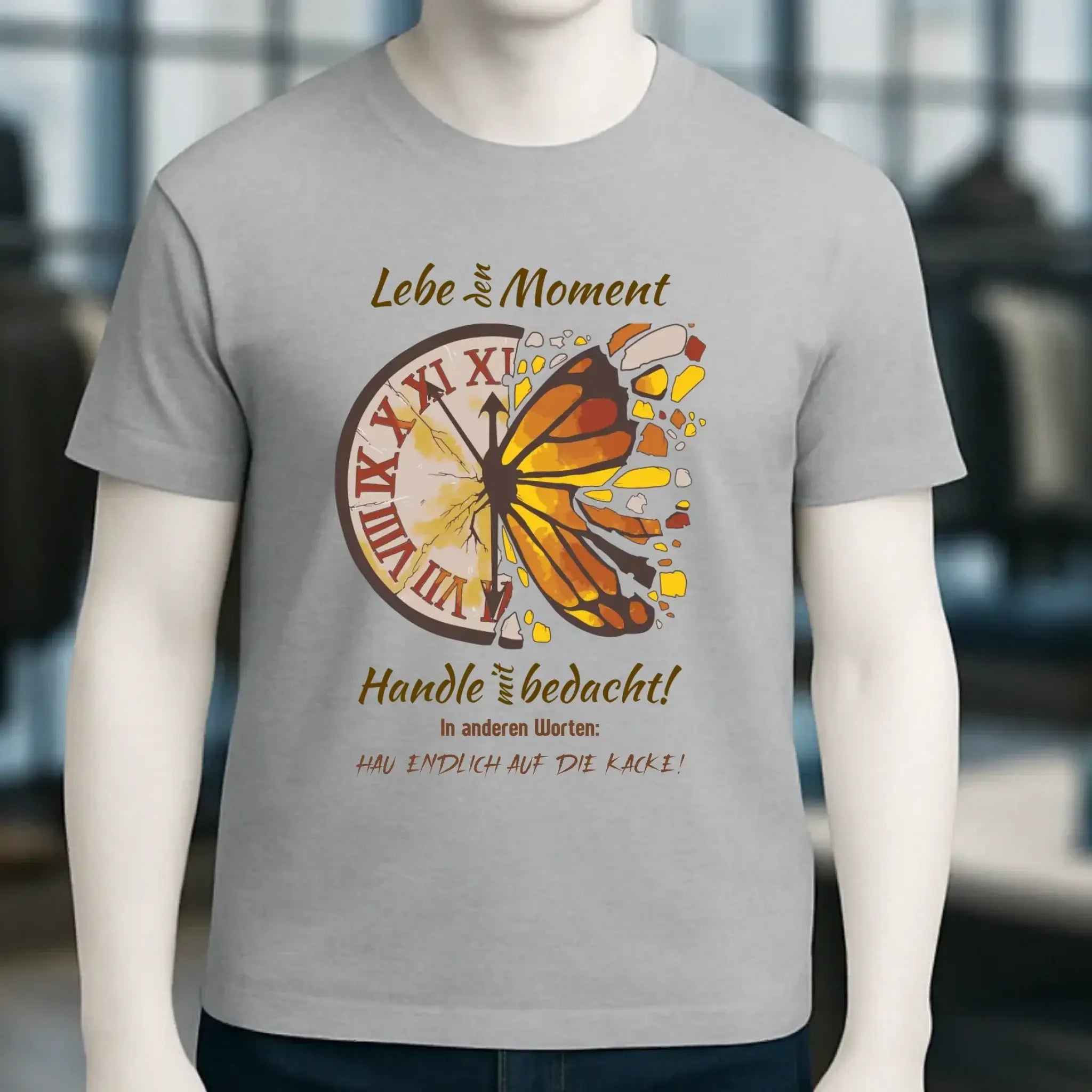 Lebe den Moment • Unisex Premium T-Shirt XS-5XL aus Bio-Baumwolle für Damen & Herren • Exklusivdesign • personalisiert