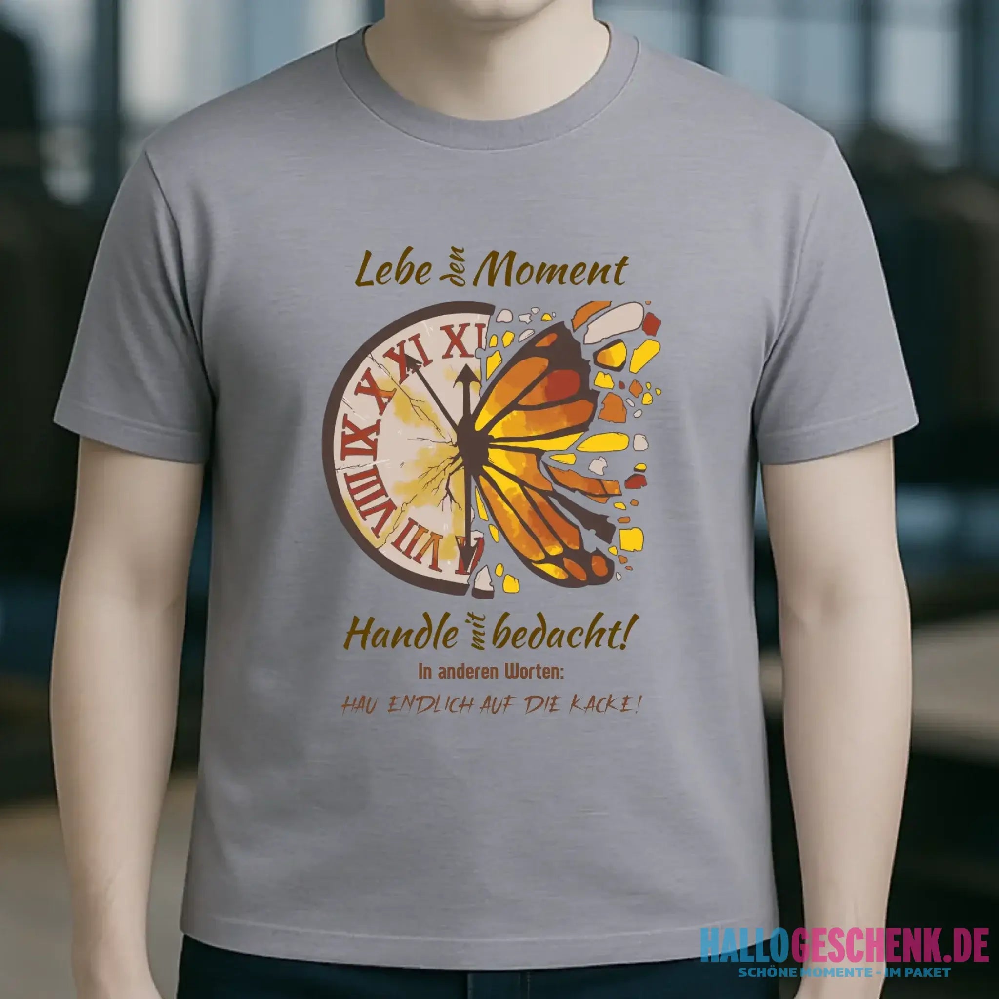 Lebe den Moment • Unisex Premium T-Shirt XS-5XL aus Bio-Baumwolle für Damen & Herren • Exklusivdesign • personalisiert