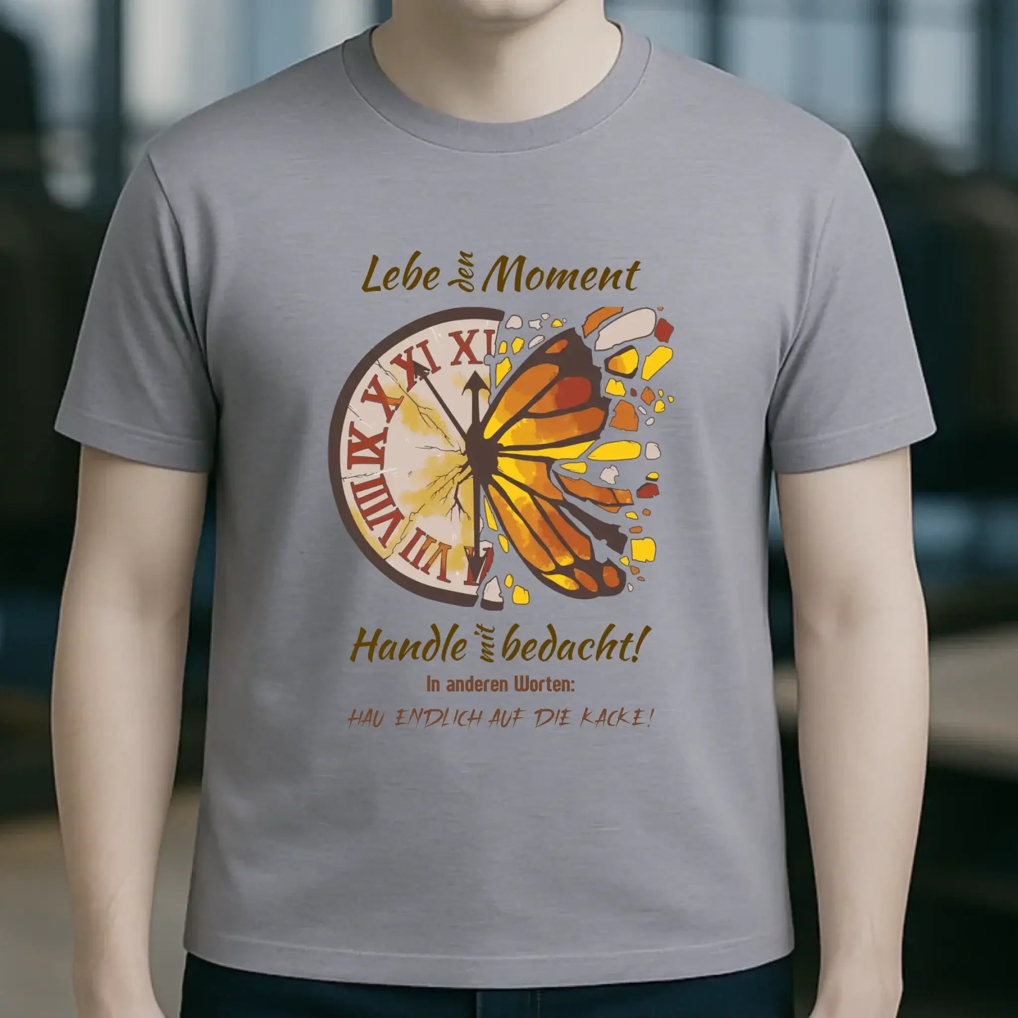Lebe den Moment • Unisex Premium T-Shirt XS-5XL aus Bio-Baumwolle für Damen & Herren • Exklusivdesign • personalisiert