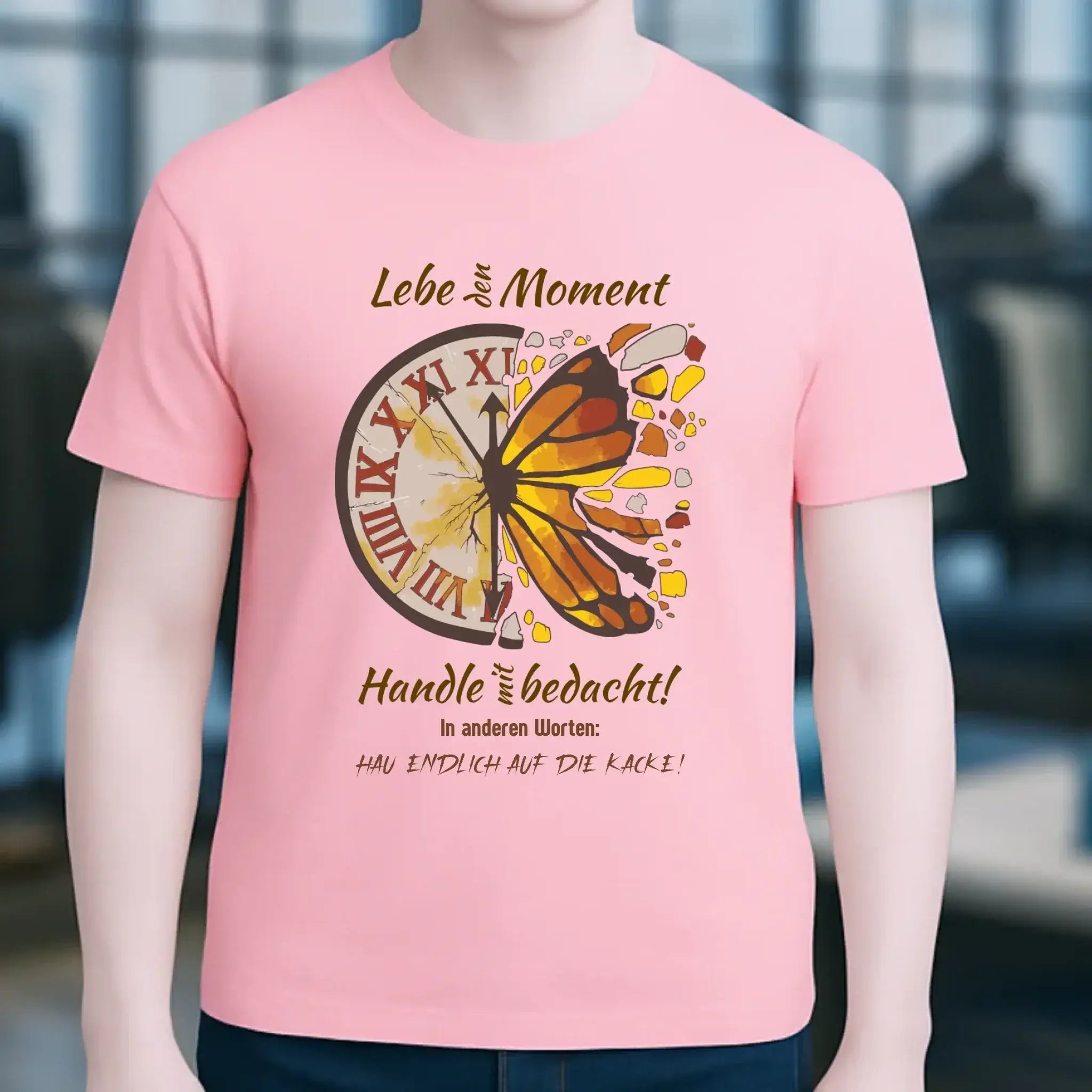 Lebe den Moment • Unisex Premium T-Shirt XS-5XL aus Bio-Baumwolle für Damen & Herren • Exklusivdesign • personalisiert