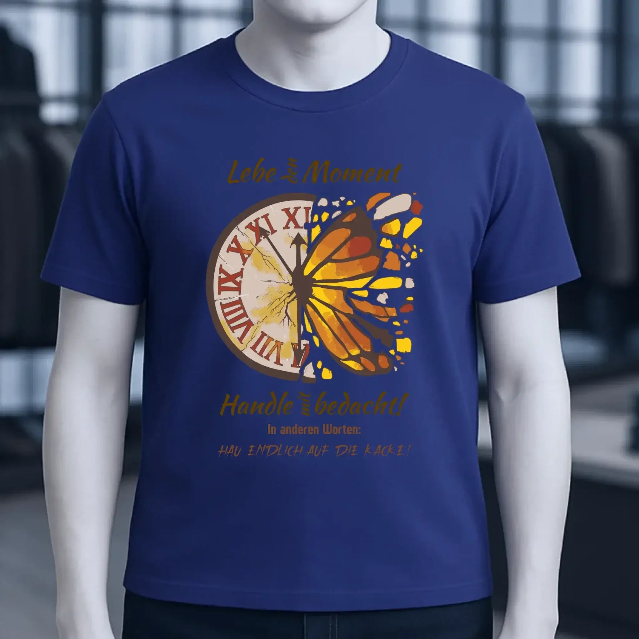 Lebe den Moment • Unisex Premium T-Shirt XS-5XL aus Bio-Baumwolle für Damen & Herren • Exklusivdesign • personalisiert