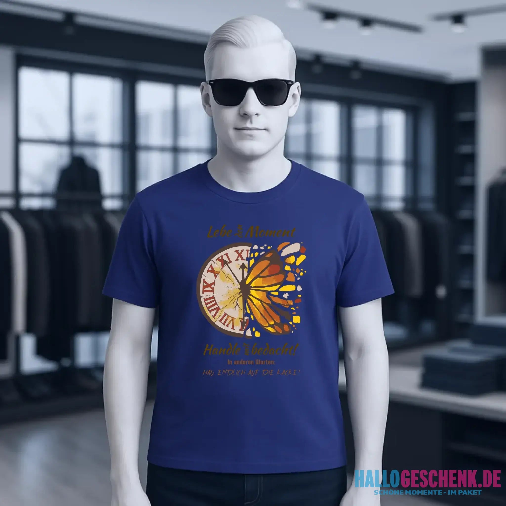 Lebe den Moment • Unisex Premium T-Shirt XS-5XL aus Bio-Baumwolle für Damen & Herren • Exklusivdesign • personalisiert