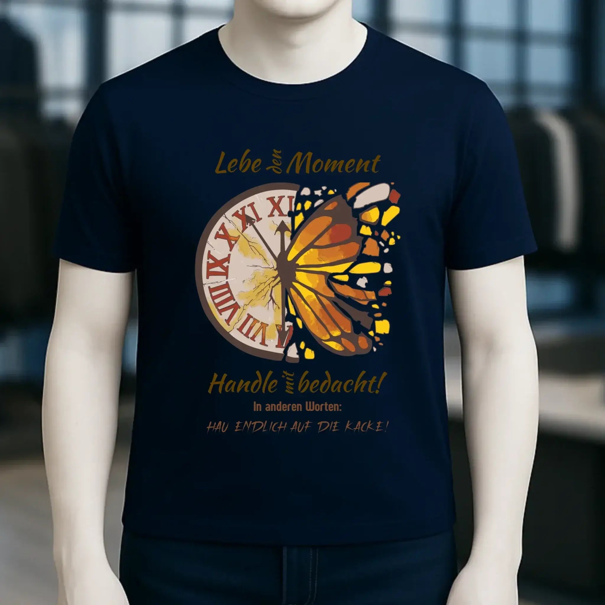 Lebe den Moment • Unisex Premium T-Shirt XS-5XL aus Bio-Baumwolle für Damen & Herren • Exklusivdesign • personalisiert