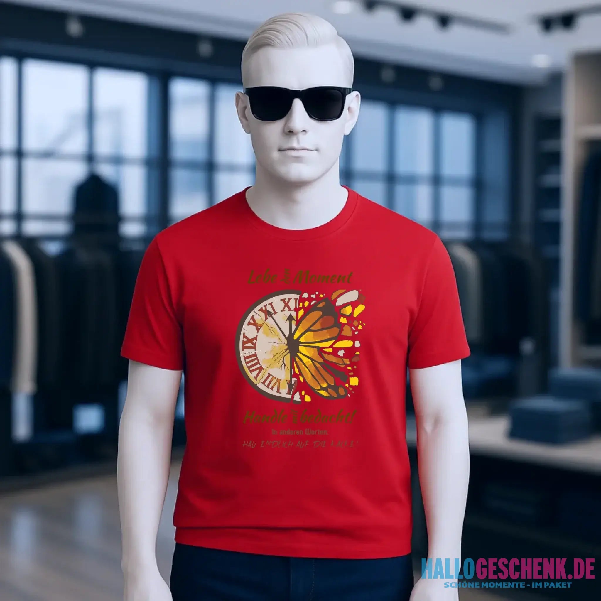 Lebe den Moment • Unisex Premium T-Shirt XS-5XL aus Bio-Baumwolle für Damen & Herren • Exklusivdesign • personalisiert