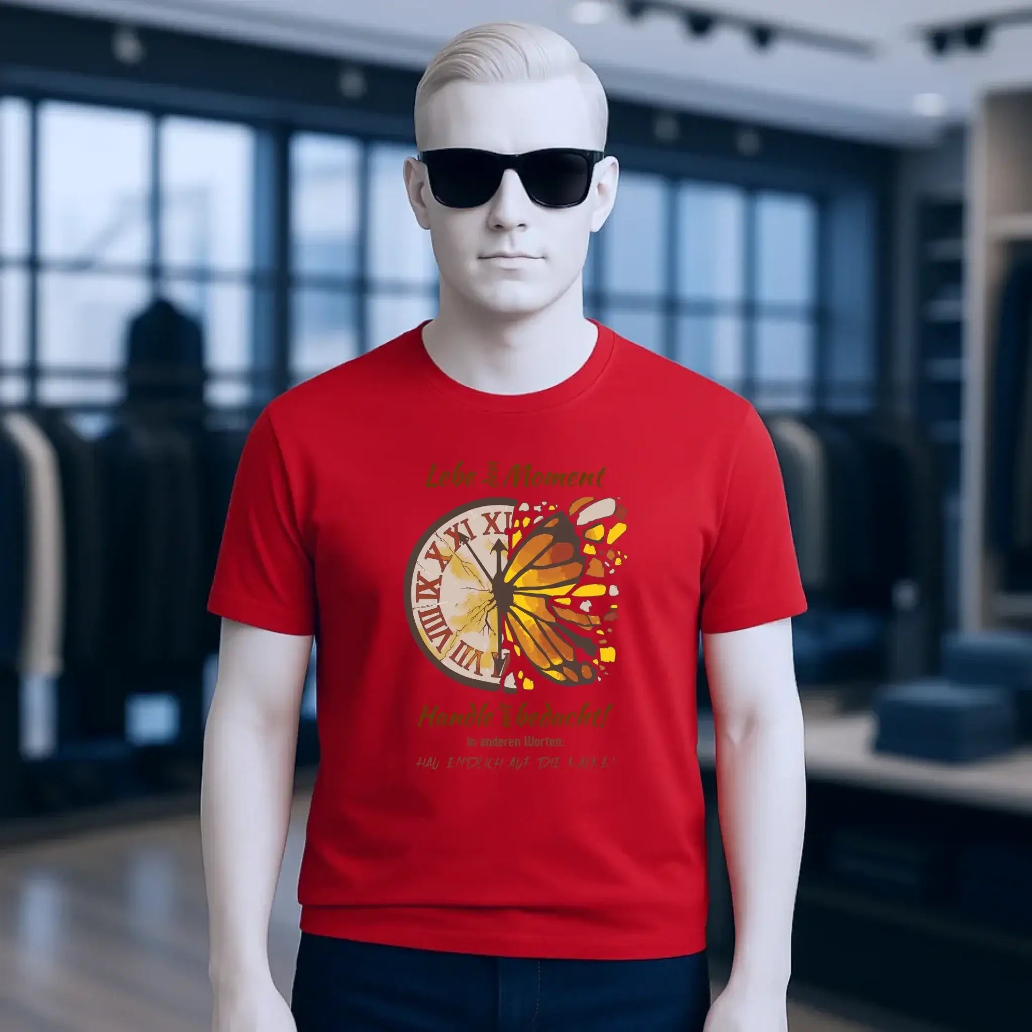 Lebe den Moment • Unisex Premium T-Shirt XS-5XL aus Bio-Baumwolle für Damen & Herren • Exklusivdesign • personalisiert