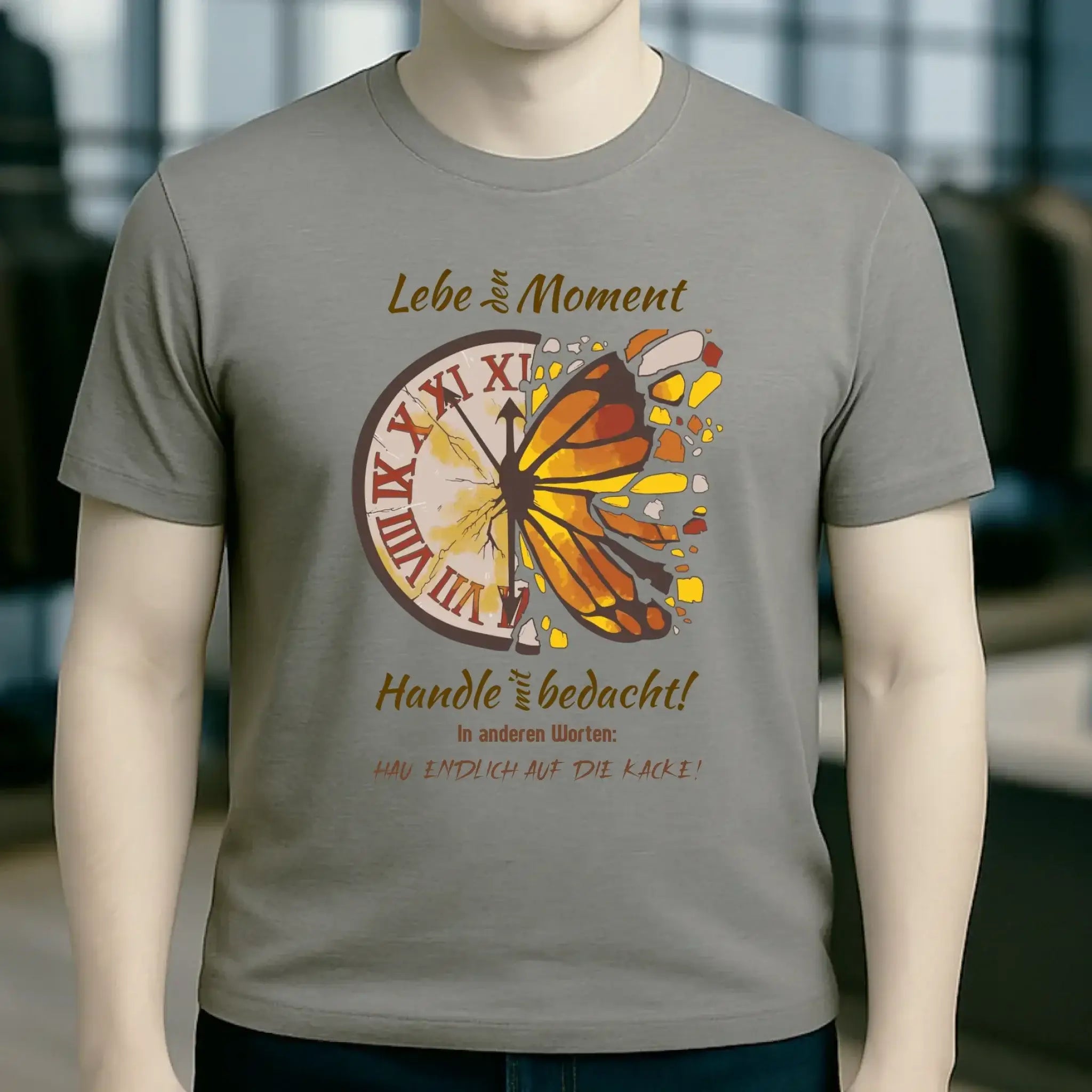 Lebe den Moment • Unisex Premium T-Shirt XS-5XL aus Bio-Baumwolle für Damen & Herren • Exklusivdesign • personalisiert