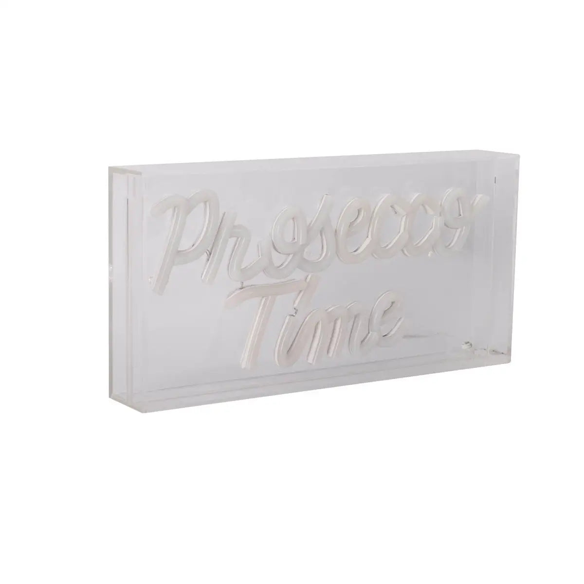 LED Schriftleuchte "PROSECCO TIME" Deko für Innen 30 x 15 cm, in blau und magenta-rot