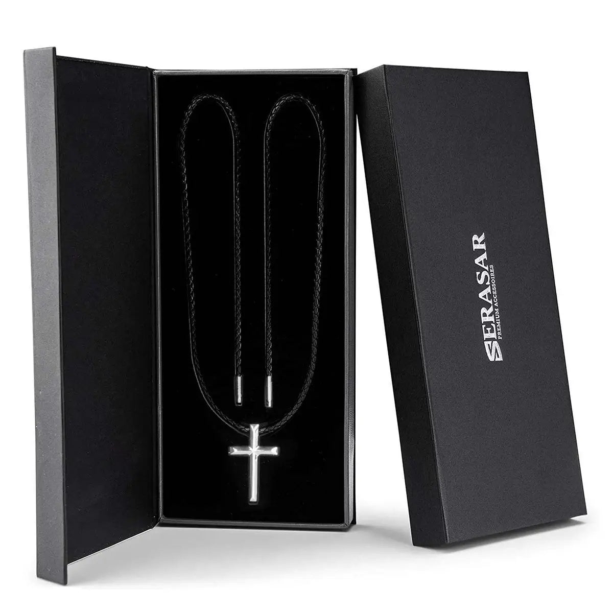 Lederhalskette „Kreuz“