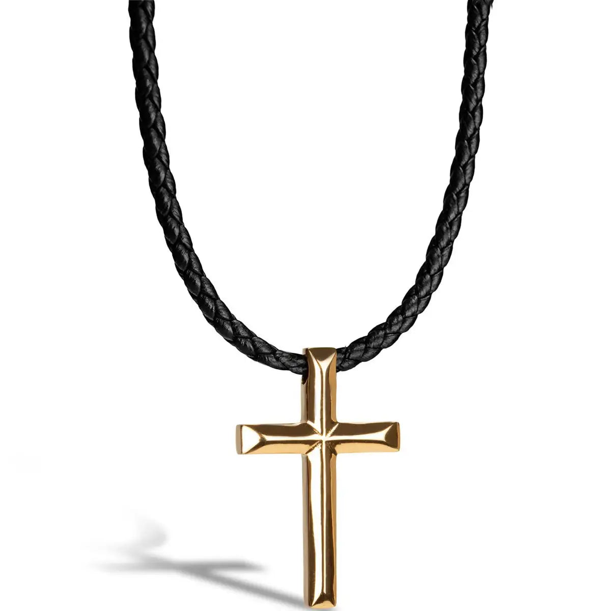 Lederhalskette „Kreuz“