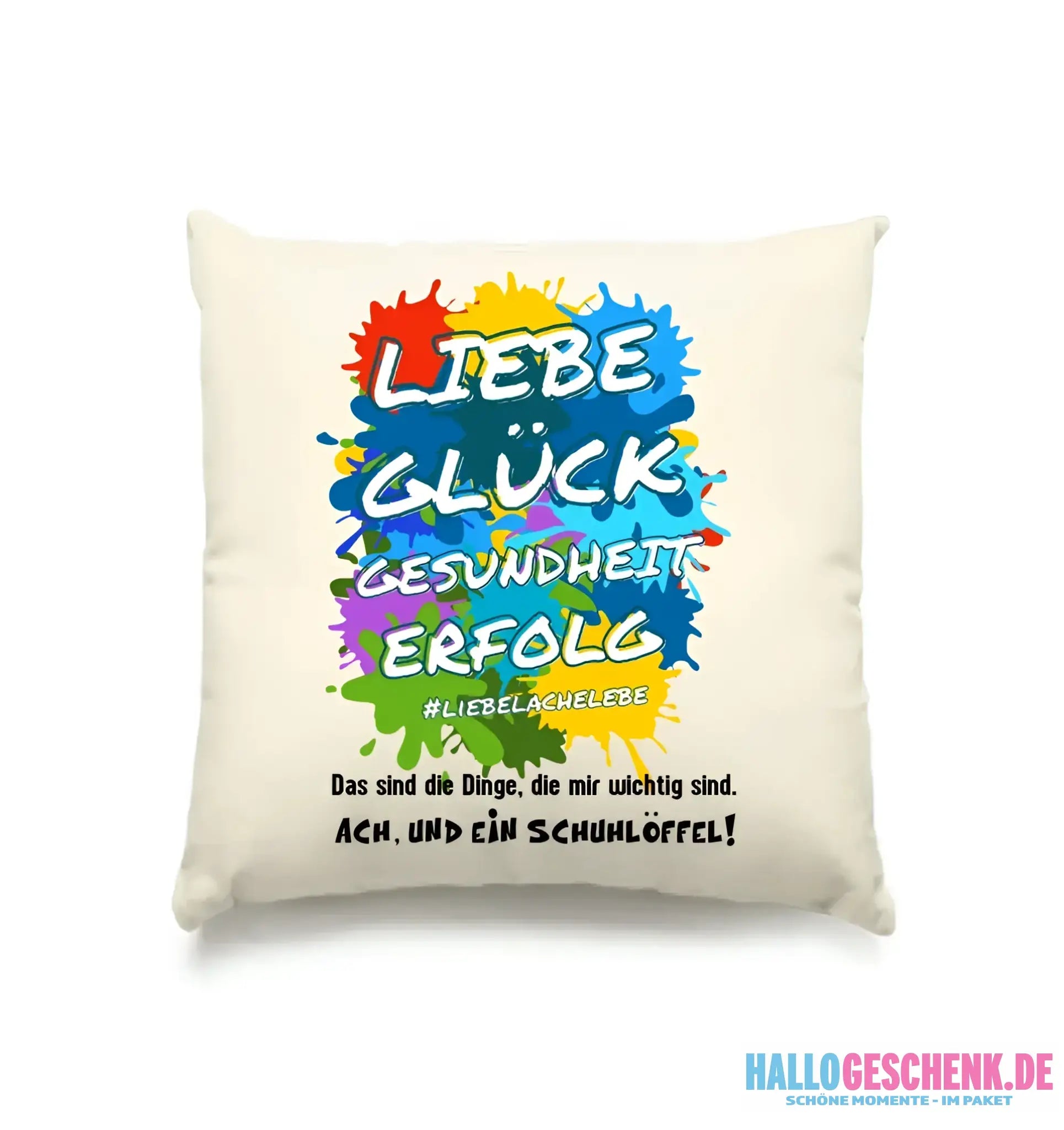 Liebe Glück Gesundheit Erfolg • Kissen 40x40 cm • Exklusivdesign • personalisiert