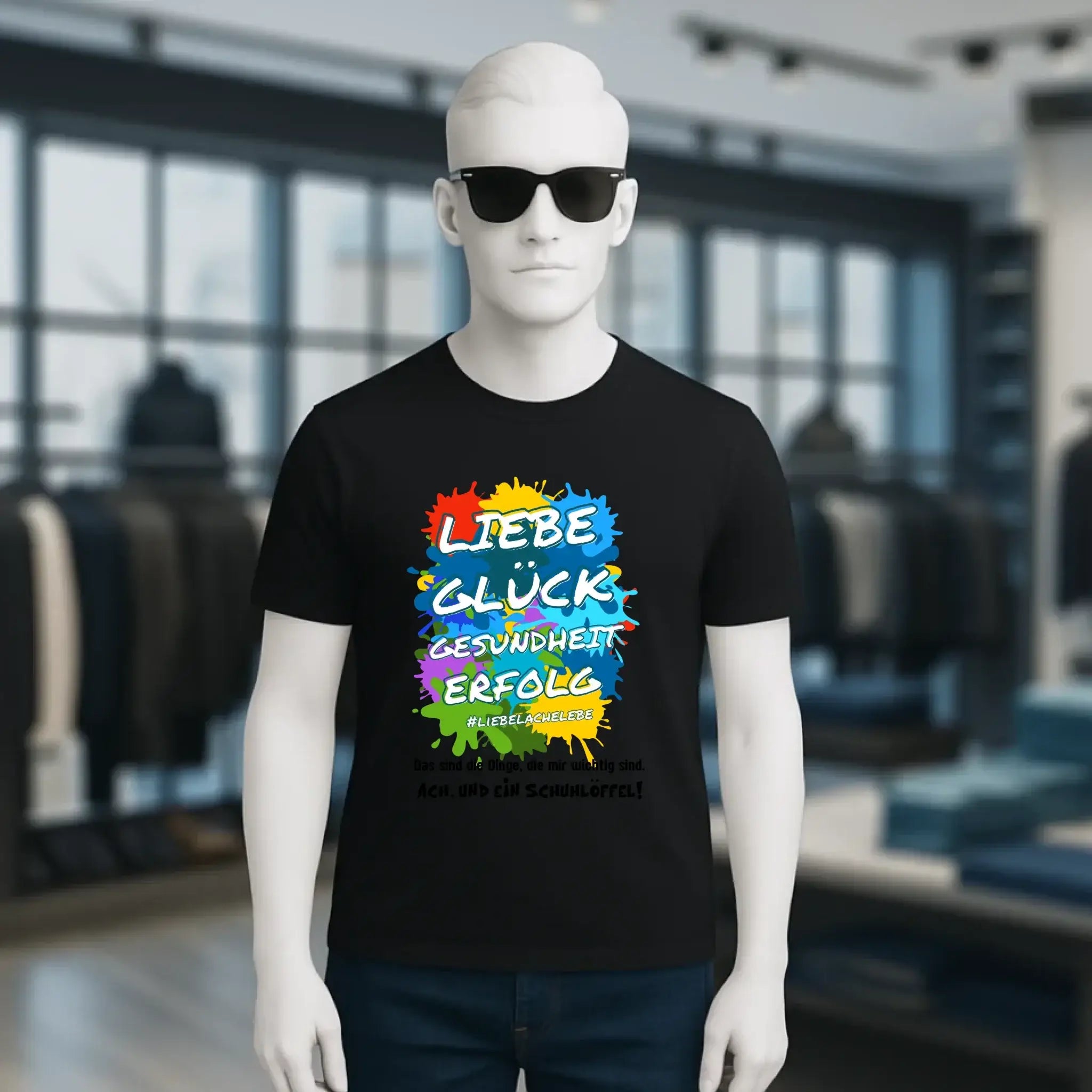 Liebe Glück Gesundheit Erfolg • Unisex Premium T-Shirt XS-5XL aus Bio-Baumwolle für Damen & Herren • Exklusivdesign • personalisiert
