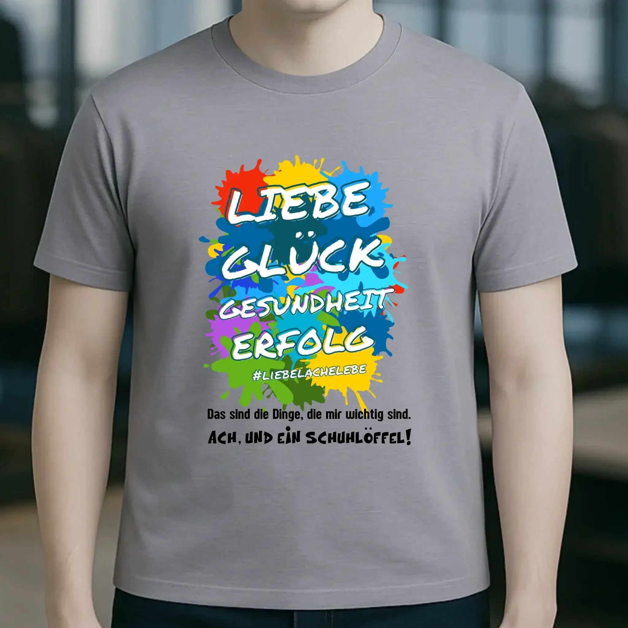 Liebe Glück Gesundheit Erfolg • Unisex Premium T-Shirt XS-5XL aus Bio-Baumwolle für Damen & Herren • Exklusivdesign • personalisiert