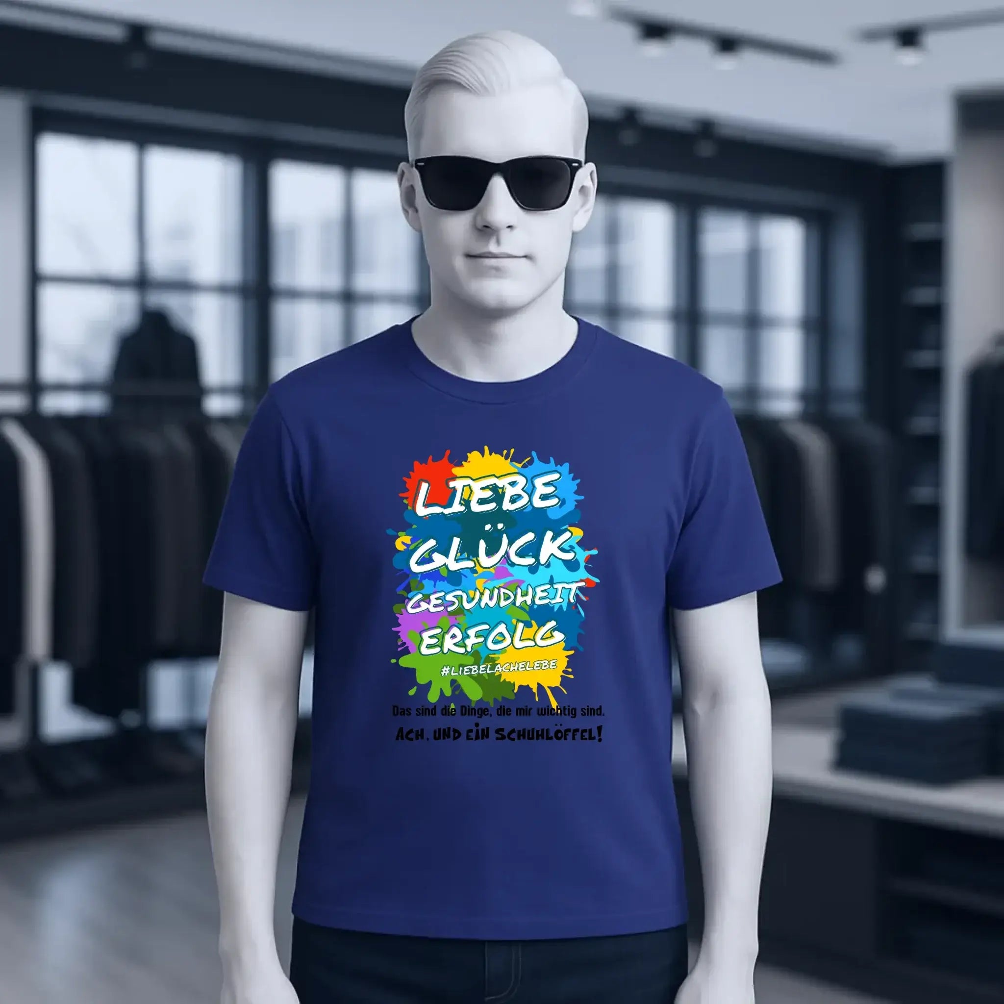 Liebe Glück Gesundheit Erfolg • Unisex Premium T-Shirt XS-5XL aus Bio-Baumwolle für Damen & Herren • Exklusivdesign • personalisiert