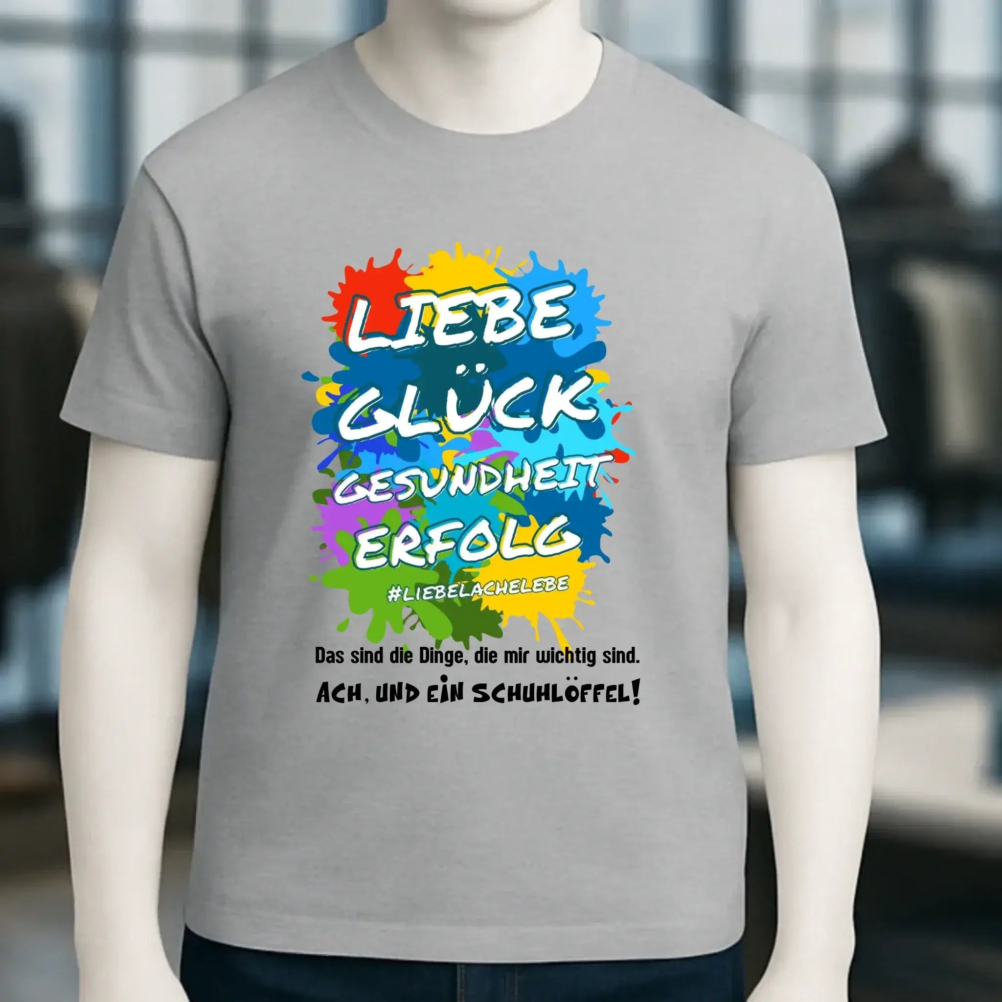 Liebe Glück Gesundheit Erfolg • Unisex Premium T-Shirt XS-5XL aus Bio-Baumwolle für Damen & Herren • Exklusivdesign • personalisiert