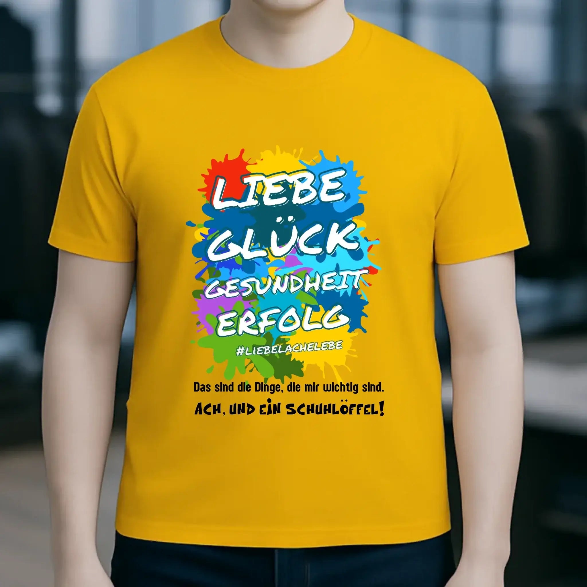Liebe Glück Gesundheit Erfolg • Unisex Premium T-Shirt XS-5XL aus Bio-Baumwolle für Damen & Herren • Exklusivdesign • personalisiert