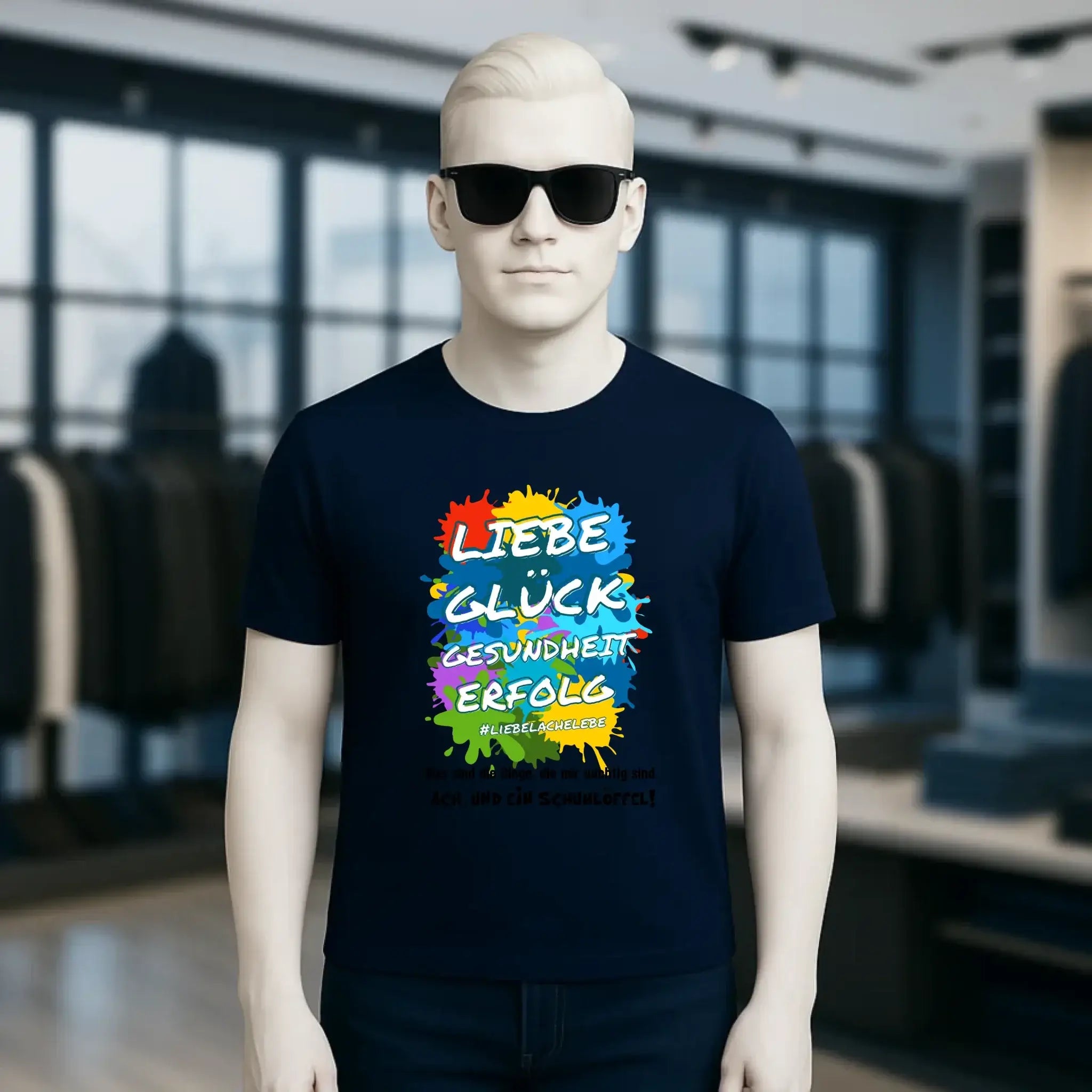 Liebe Glück Gesundheit Erfolg • Unisex Premium T-Shirt XS-5XL aus Bio-Baumwolle für Damen & Herren • Exklusivdesign • personalisiert