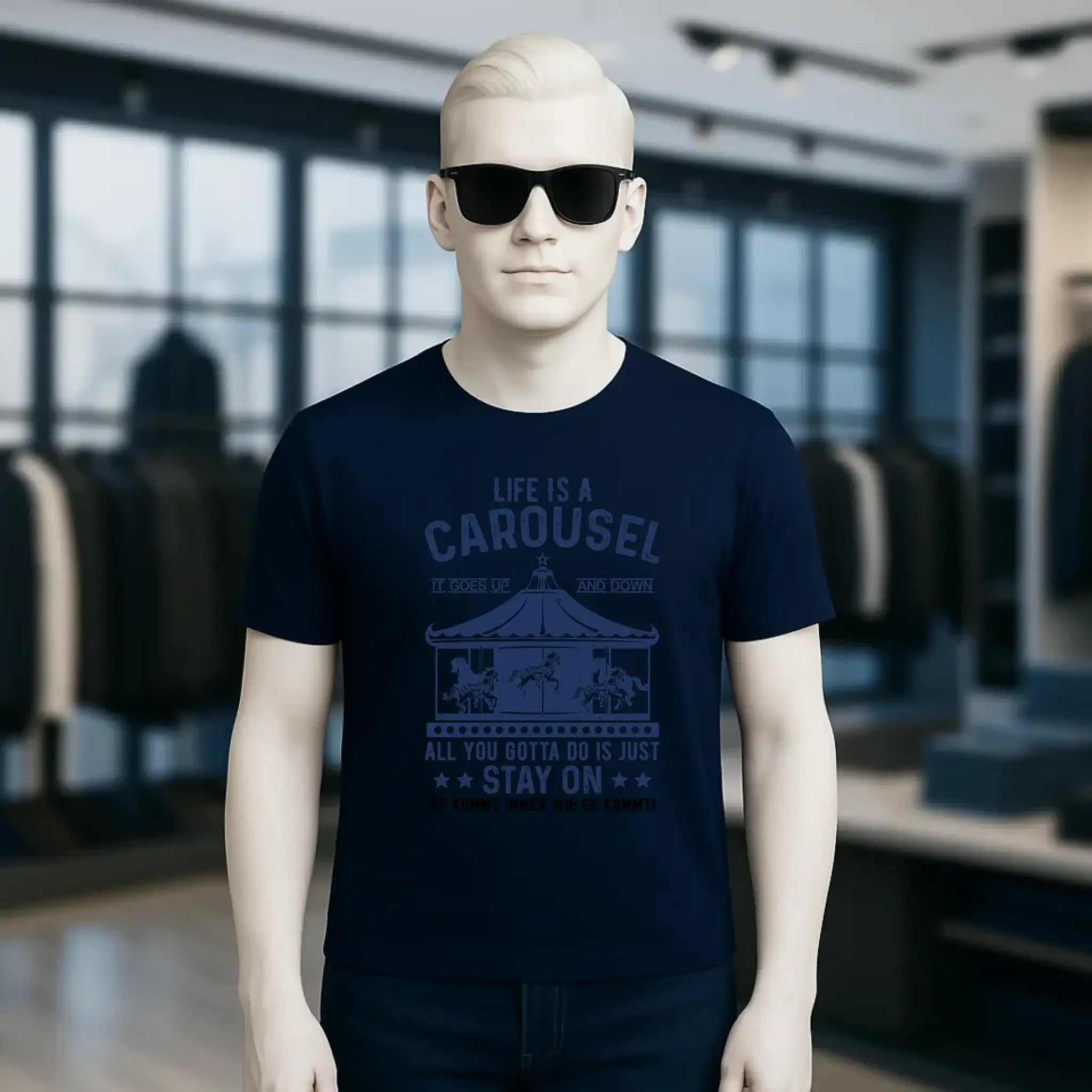 Life is a carousel • Unisex Premium T-Shirt XS-5XL aus Bio-Baumwolle für Damen & Herren • Exklusivdesign • personalisiert