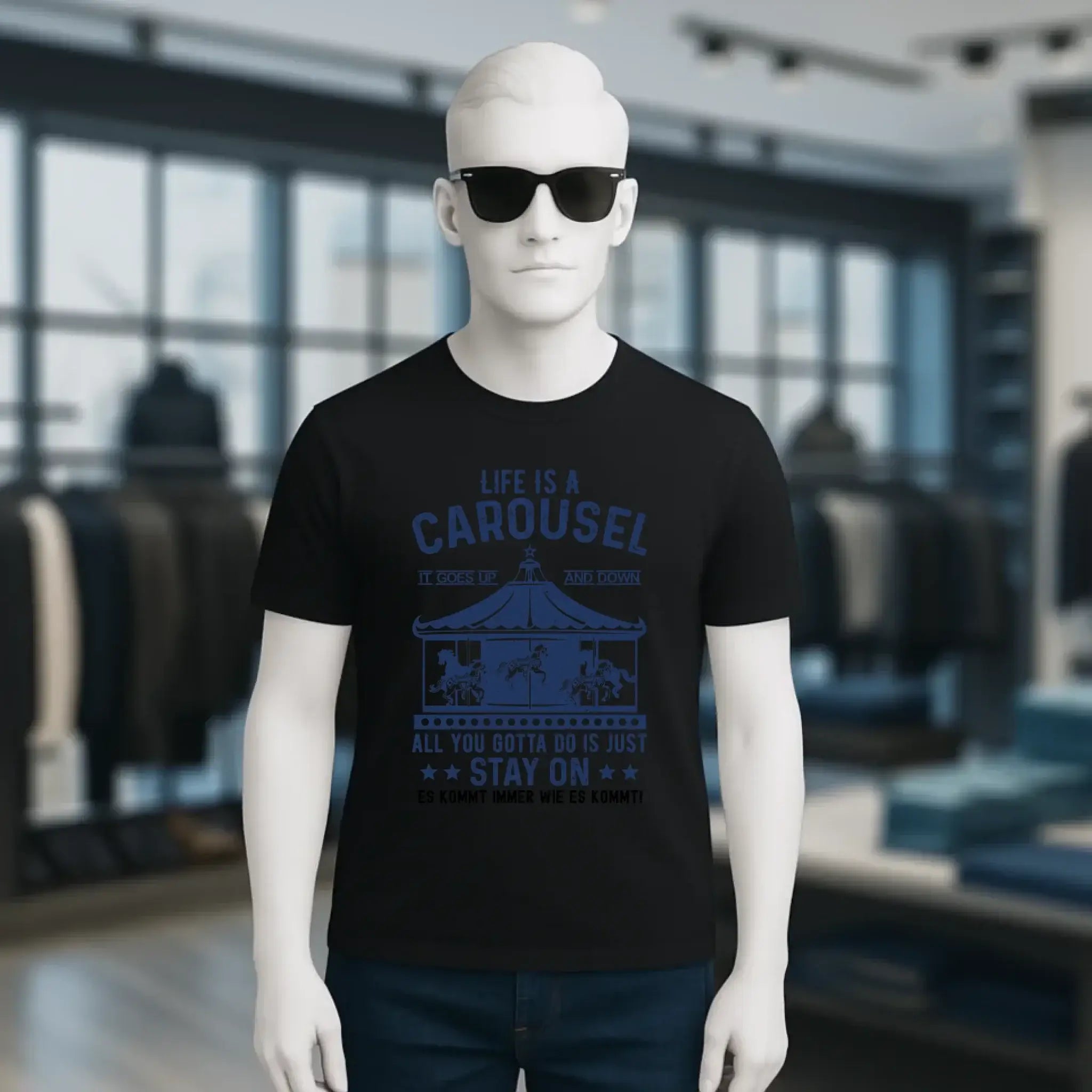 Life is a carousel • Unisex Premium T-Shirt XS-5XL aus Bio-Baumwolle für Damen & Herren • Exklusivdesign • personalisiert