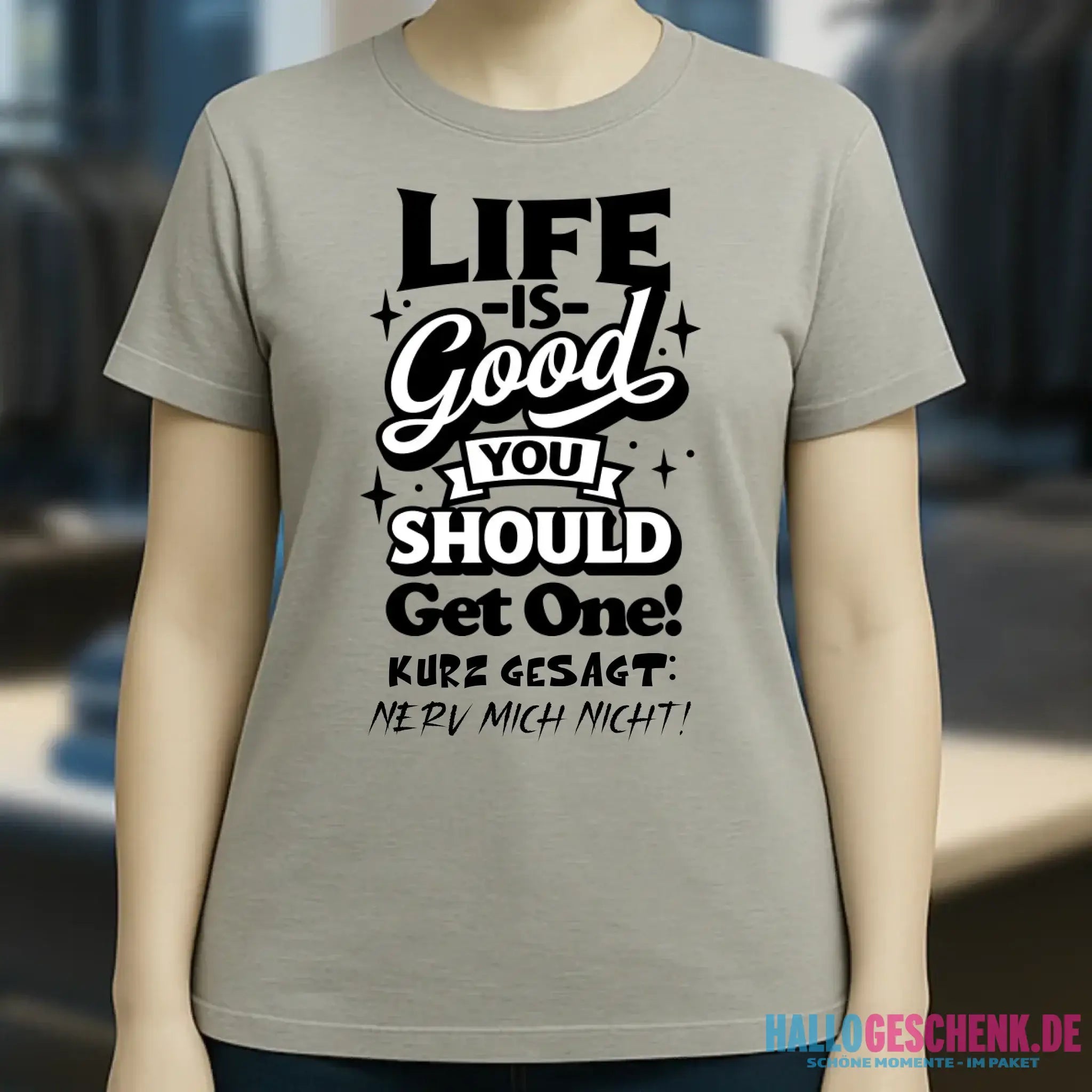 Life is good • Ladies Premium T-Shirt XS-2XL aus Bio-Baumwolle für Damen • Exklusivdesign • personalisiert