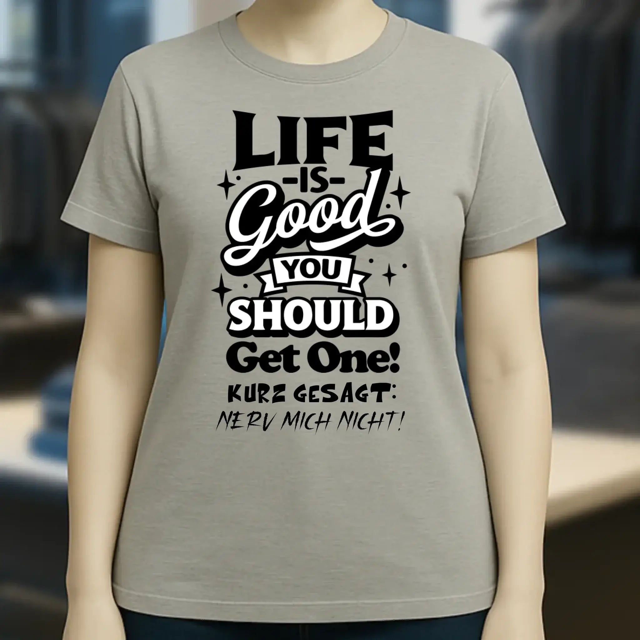 Life is good • Ladies Premium T-Shirt XS-2XL aus Bio-Baumwolle für Damen • Exklusivdesign • personalisiert