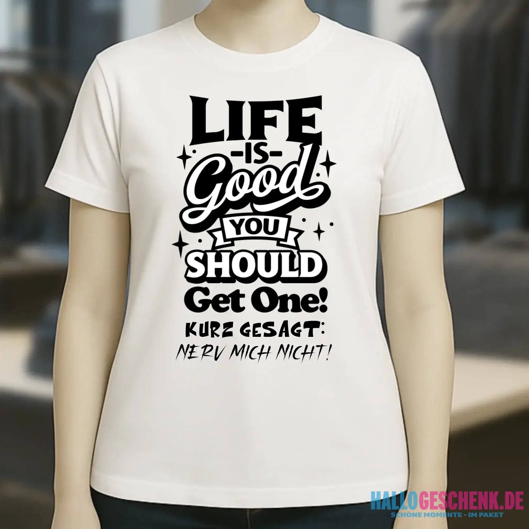 Life is good • Ladies Premium T-Shirt XS-2XL aus Bio-Baumwolle für Damen • Exklusivdesign • personalisiert