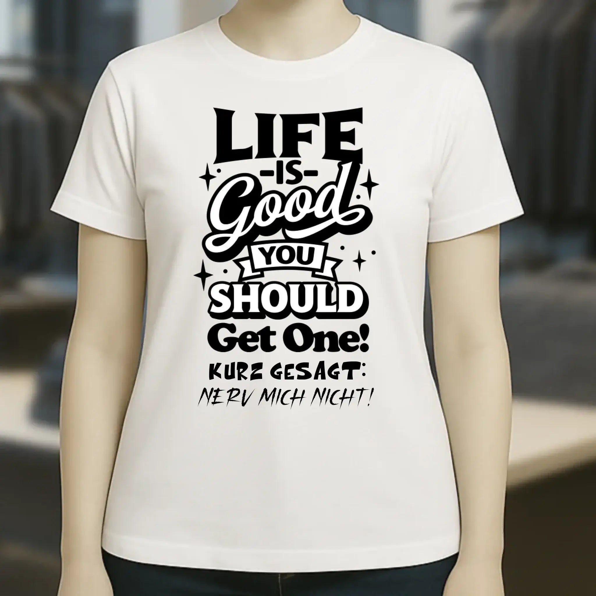 Life is good • Ladies Premium T-Shirt XS-2XL aus Bio-Baumwolle für Damen • Exklusivdesign • personalisiert