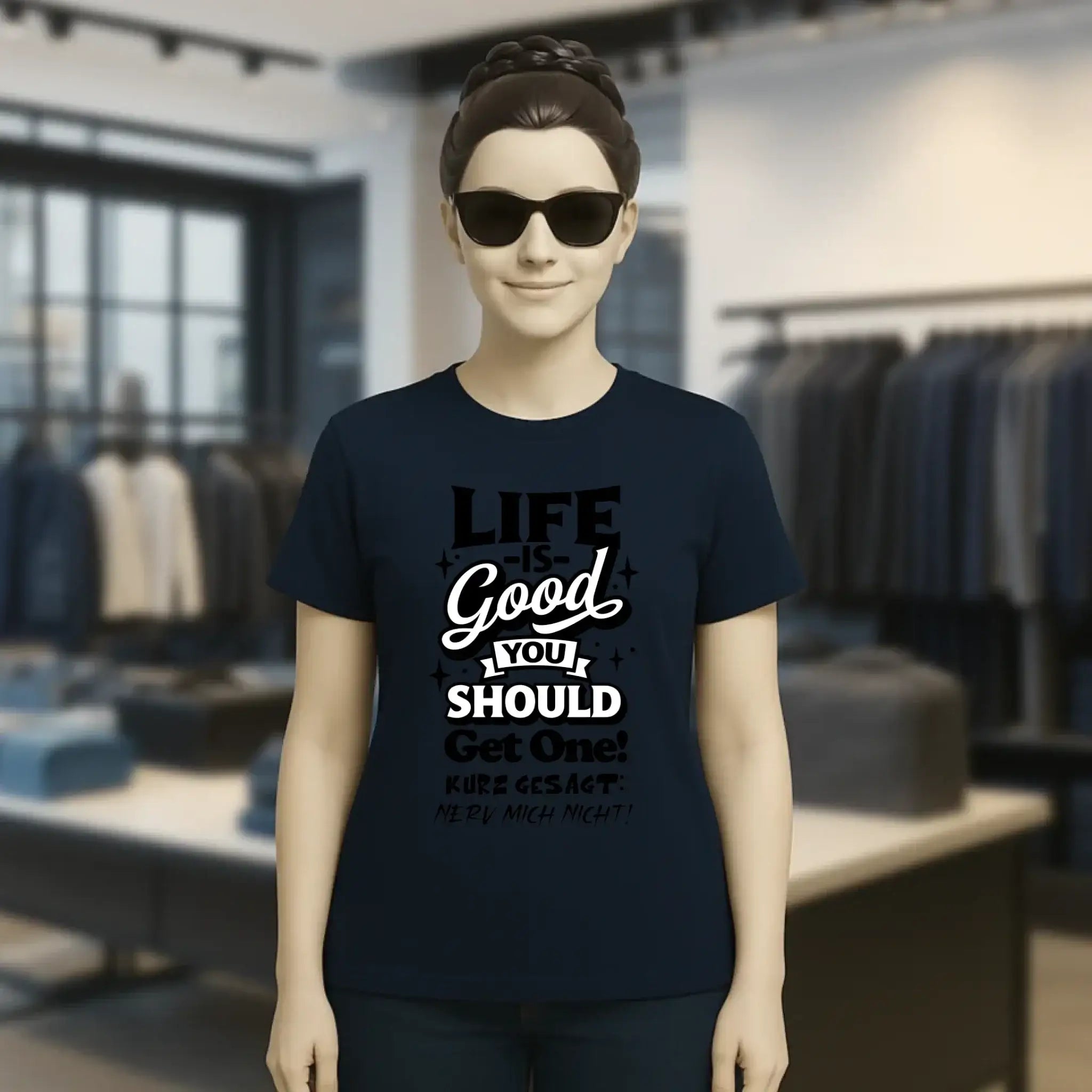 Life is good • Ladies Premium T-Shirt XS-2XL aus Bio-Baumwolle für Damen • Exklusivdesign • personalisiert