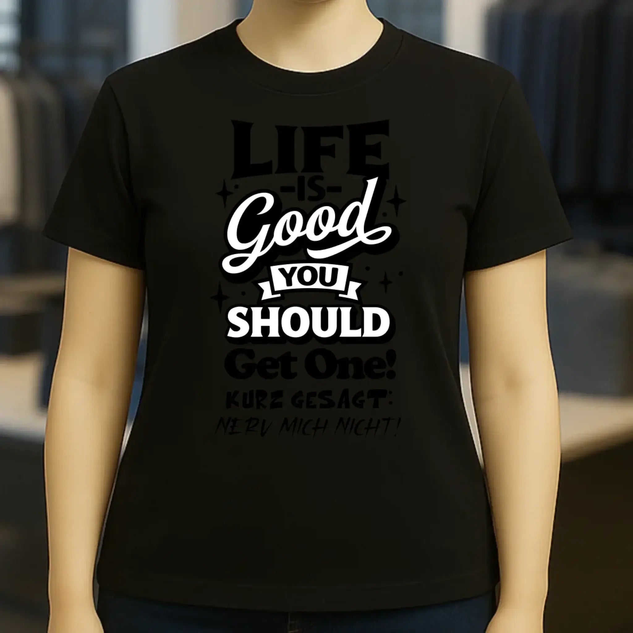 Life is good • Ladies Premium T-Shirt XS-2XL aus Bio-Baumwolle für Damen • Exklusivdesign • personalisiert