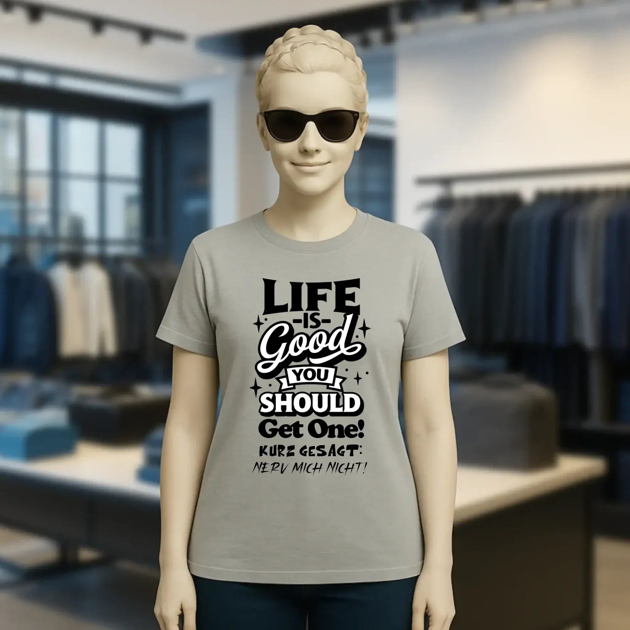 Life is good • Ladies Premium T-Shirt XS-2XL aus Bio-Baumwolle für Damen • Exklusivdesign • personalisiert