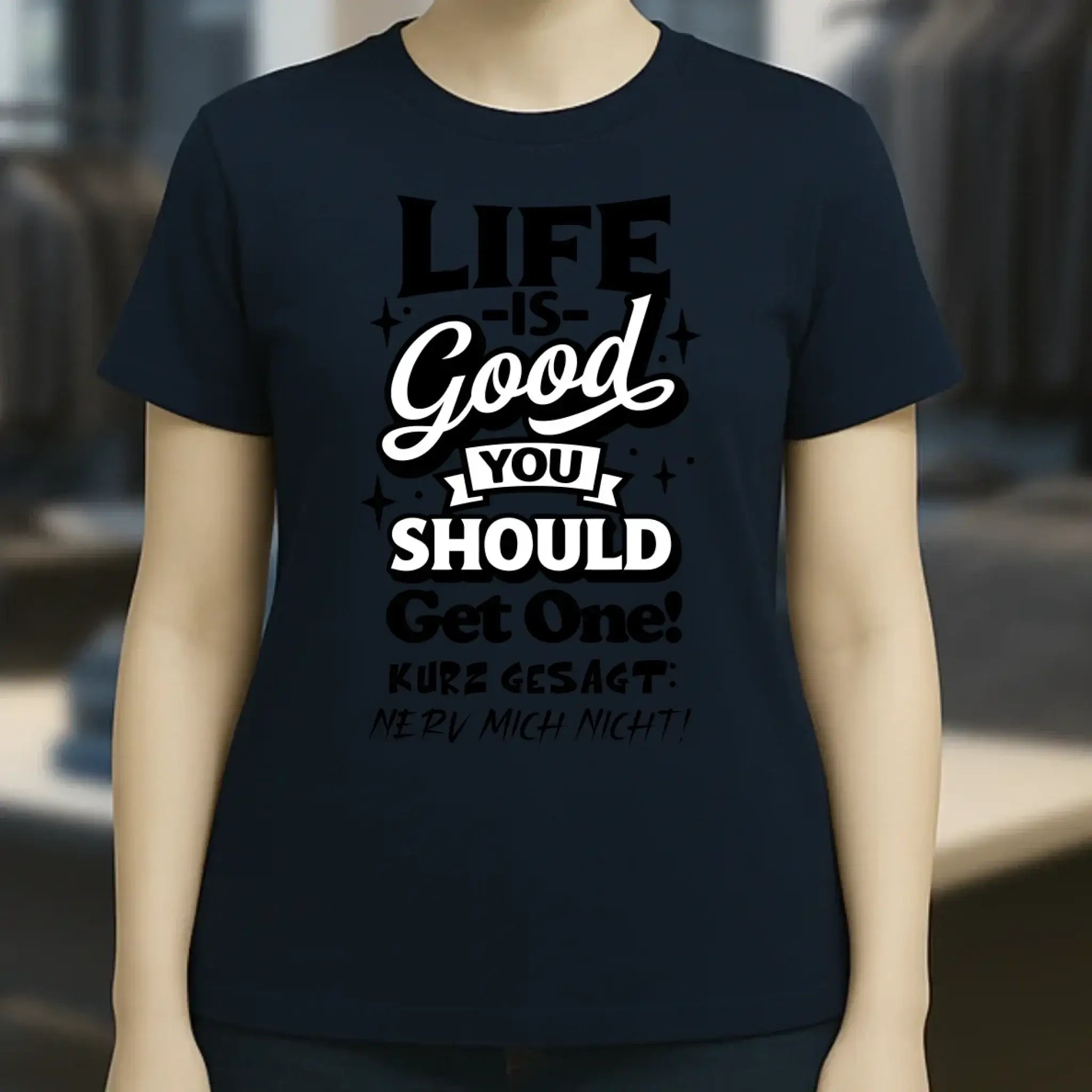 Life is good • Ladies Premium T-Shirt XS-2XL aus Bio-Baumwolle für Damen • Exklusivdesign • personalisiert