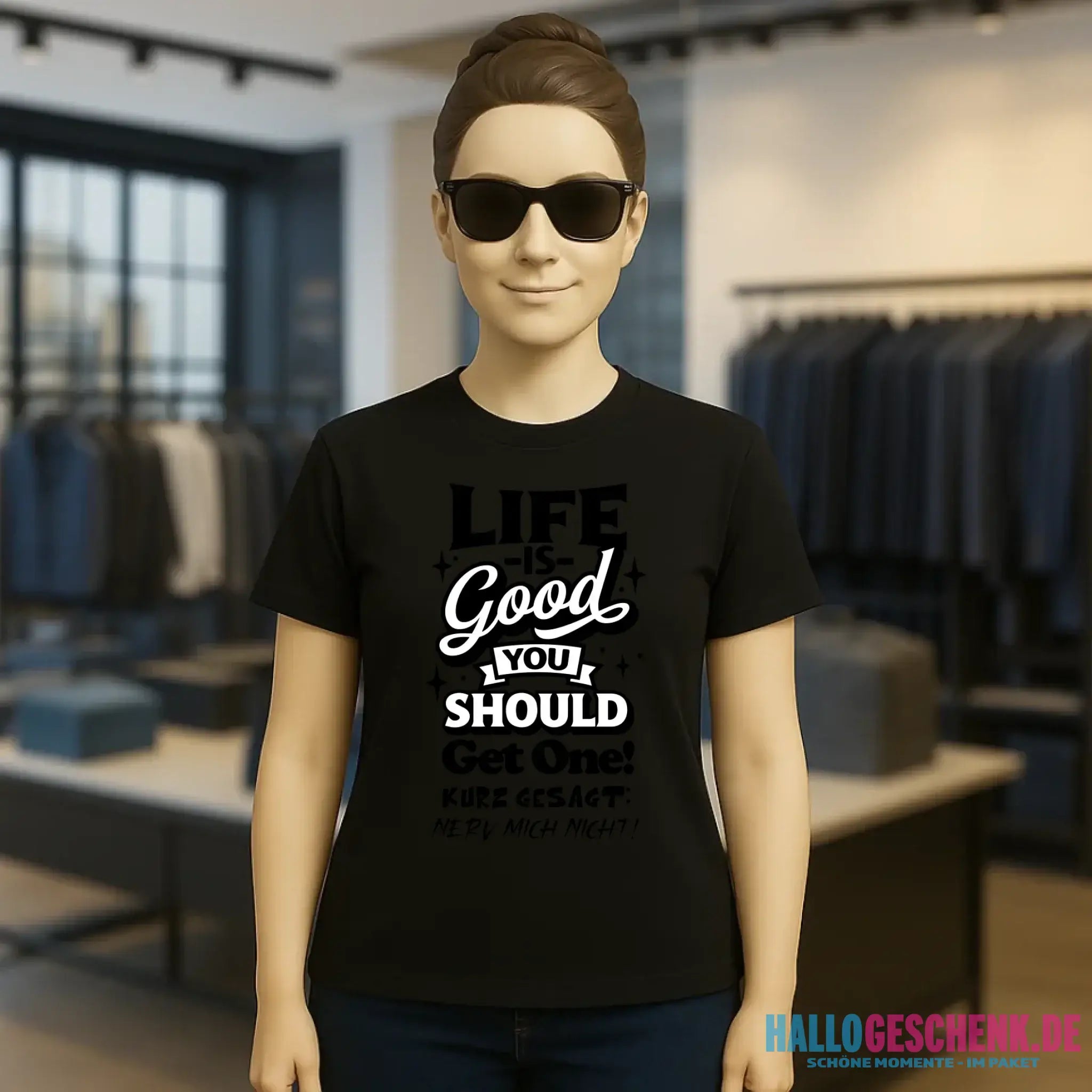 Life is good • Ladies Premium T-Shirt XS-2XL aus Bio-Baumwolle für Damen • Exklusivdesign • personalisiert