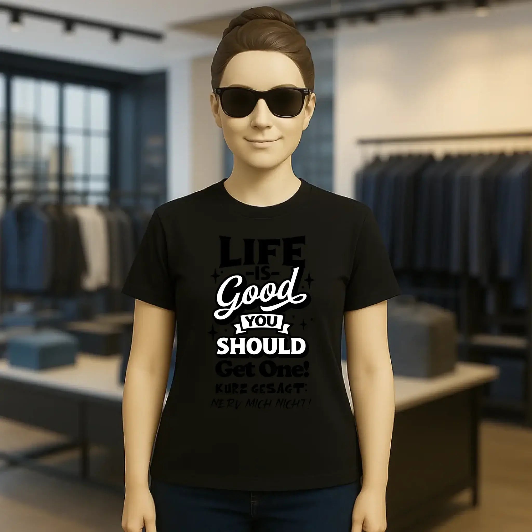 Life is good • Ladies Premium T-Shirt XS-2XL aus Bio-Baumwolle für Damen • Exklusivdesign • personalisiert