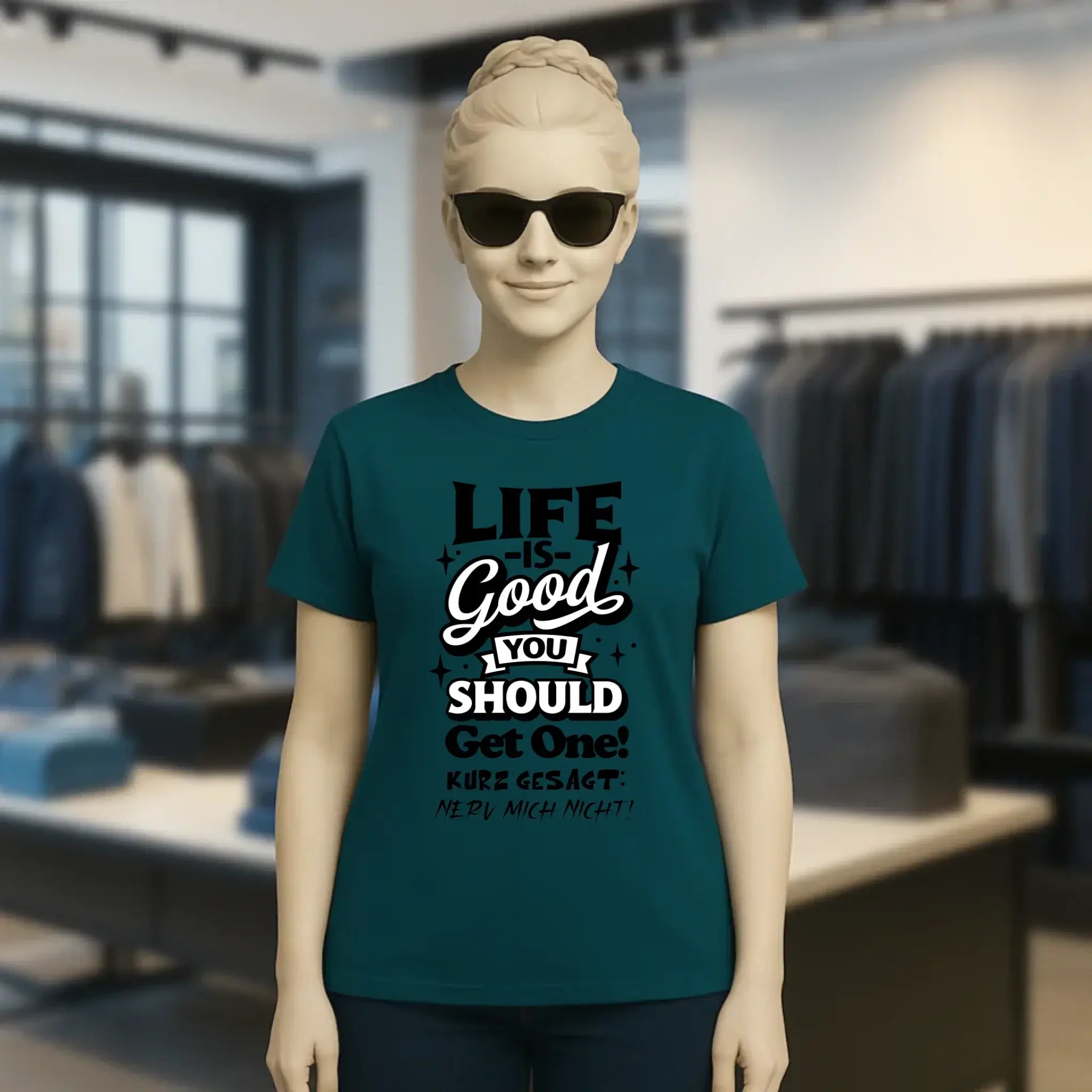 Life is good • Ladies Premium T-Shirt XS-2XL aus Bio-Baumwolle für Damen • Exklusivdesign • personalisiert