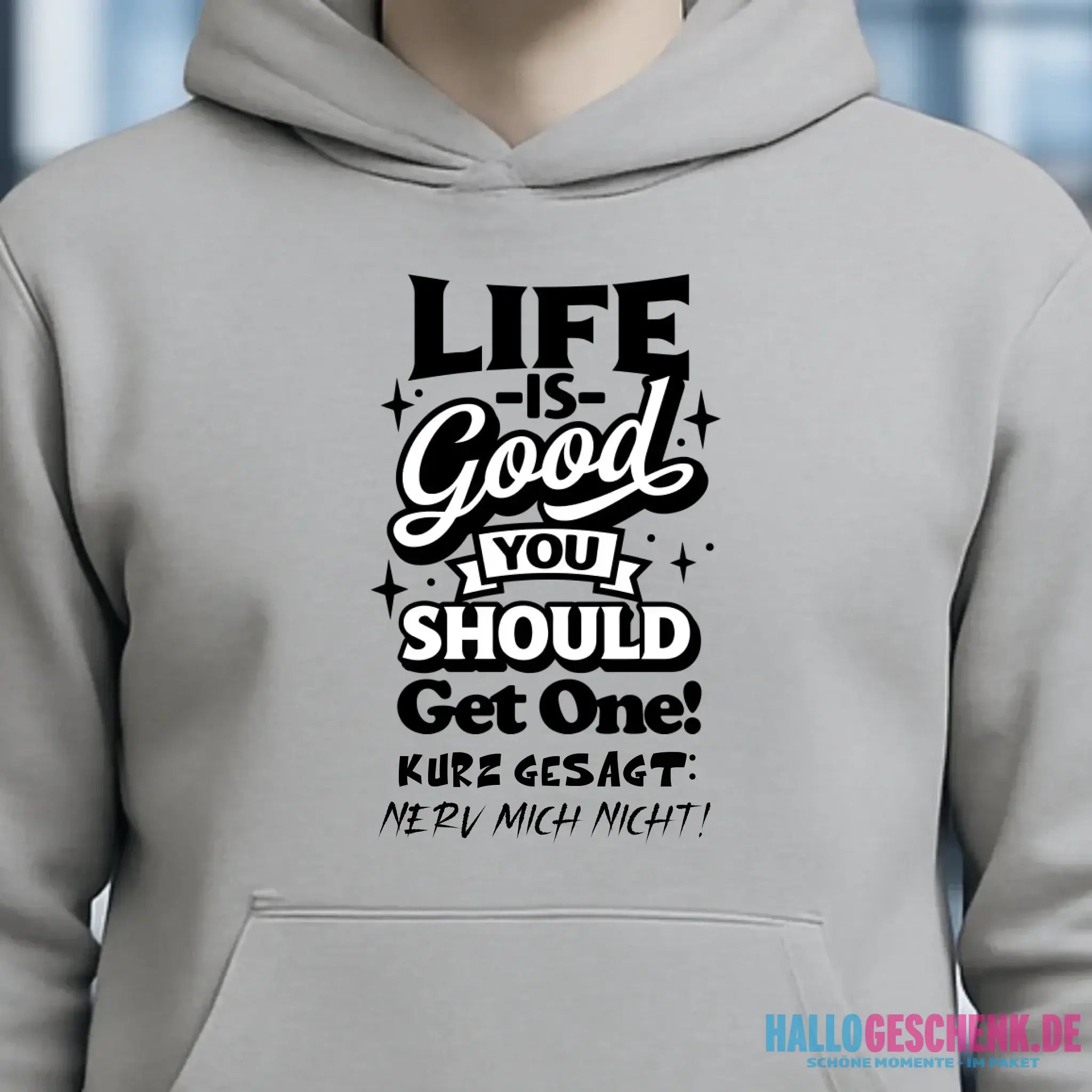 Life is good • Unisex Premium Hoodie XS-5XL aus Bio-Baumwolle für Damen & Herren • Exklusivdesign • personalisiert