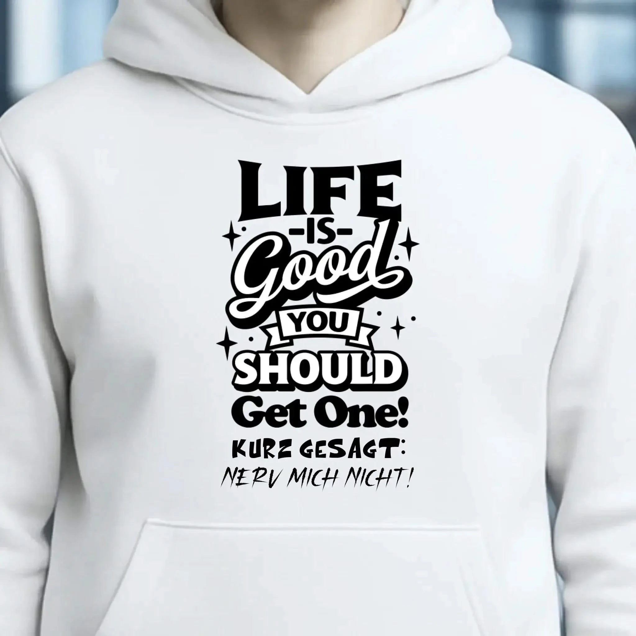 Life is good • Unisex Premium Hoodie XS-5XL aus Bio-Baumwolle für Damen & Herren • Exklusivdesign • personalisiert