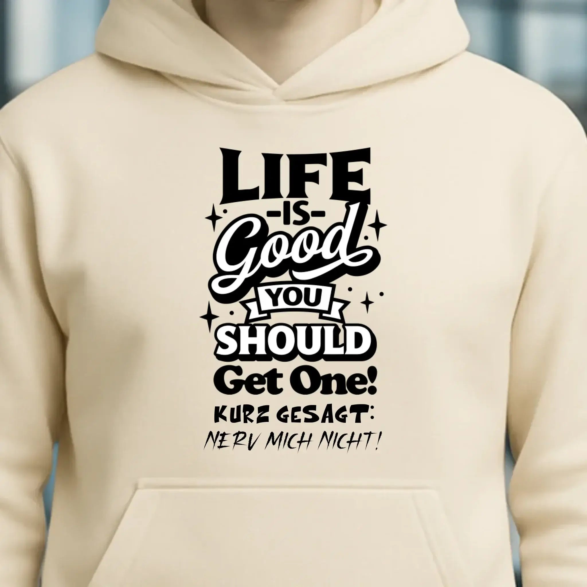 Life is good • Unisex Premium Hoodie XS-5XL aus Bio-Baumwolle für Damen & Herren • Exklusivdesign • personalisiert