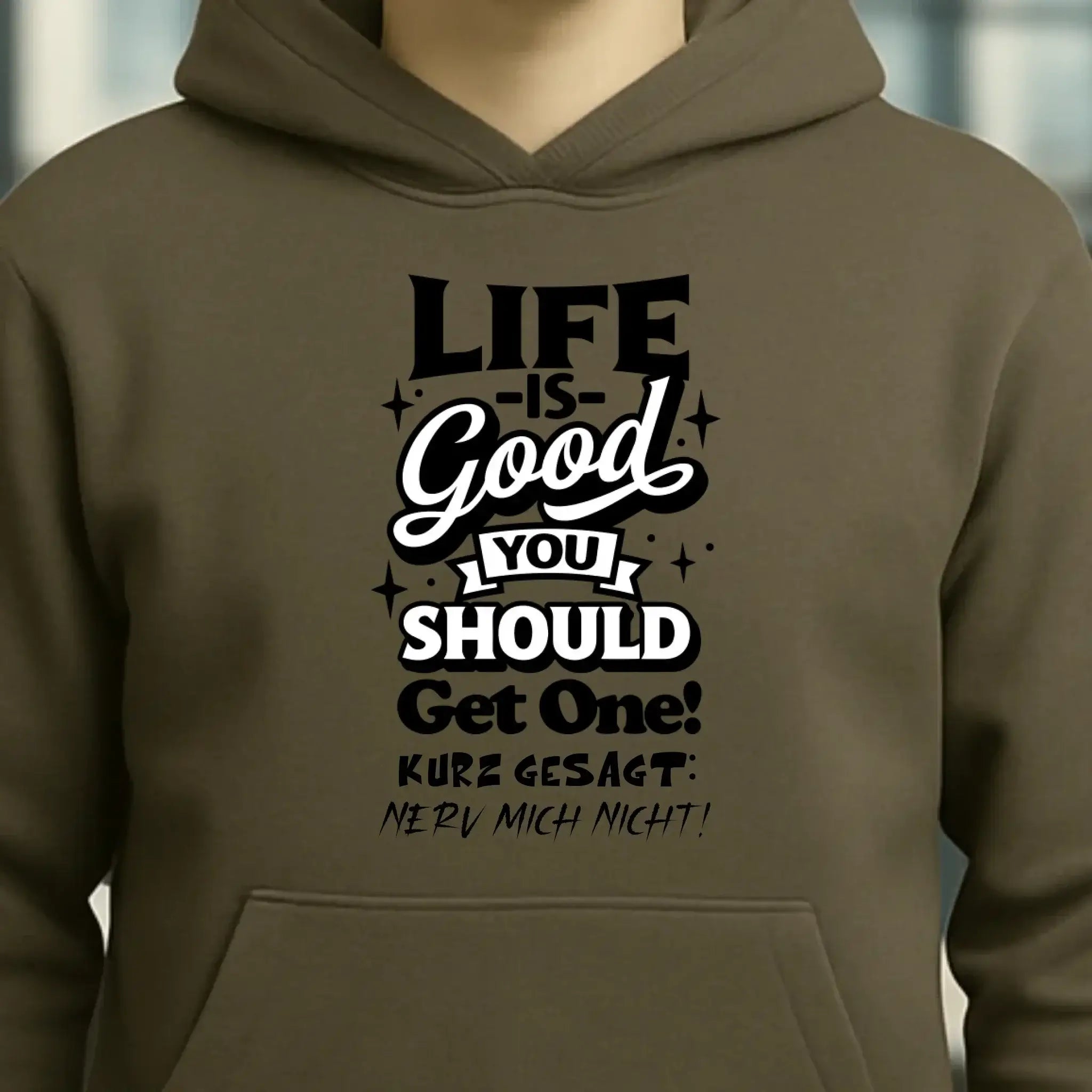Life is good • Unisex Premium Hoodie XS-5XL aus Bio-Baumwolle für Damen & Herren • Exklusivdesign • personalisiert