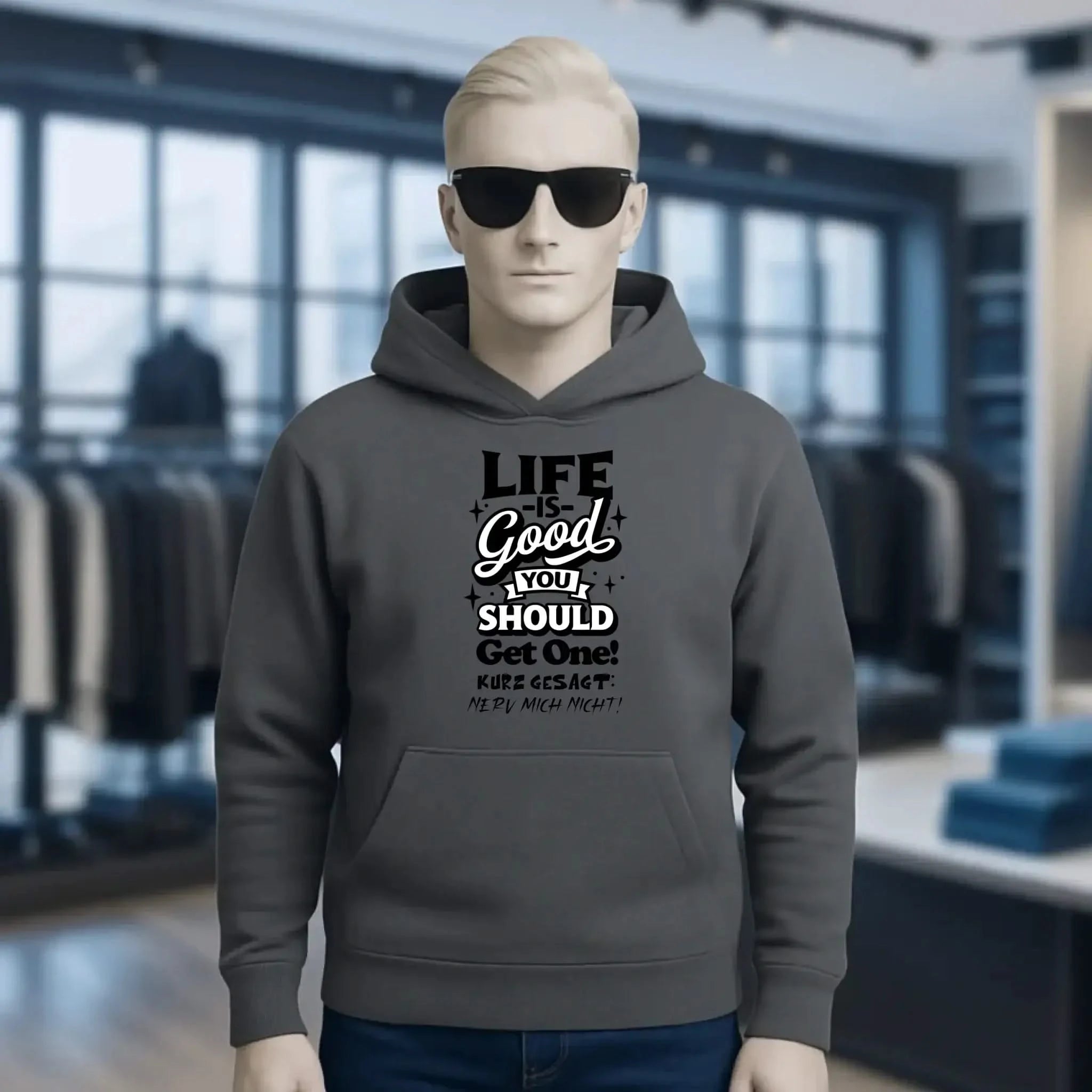Life is good • Unisex Premium Hoodie XS-5XL aus Bio-Baumwolle für Damen & Herren • Exklusivdesign • personalisiert
