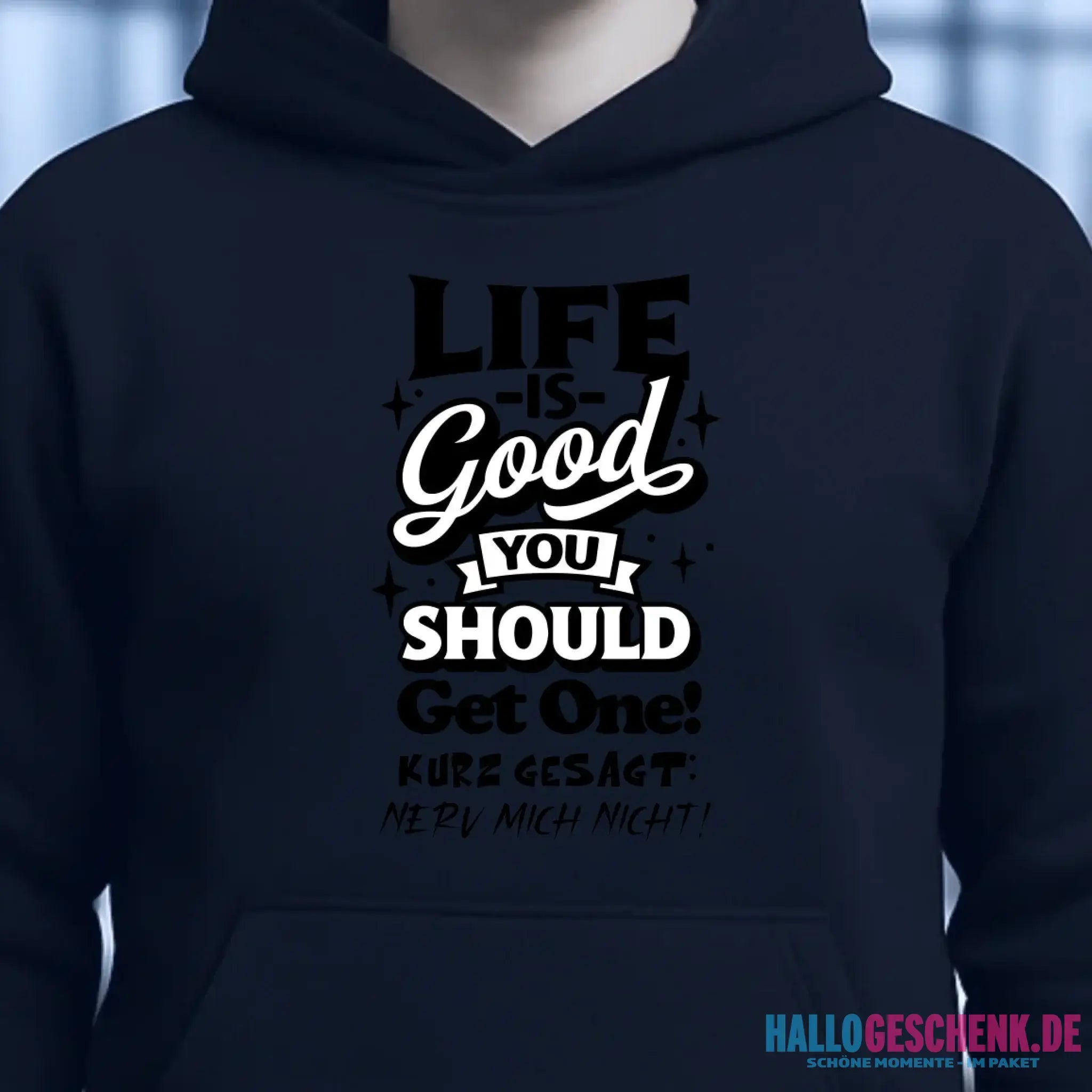 Life is good • Unisex Premium Hoodie XS-5XL aus Bio-Baumwolle für Damen & Herren • Exklusivdesign • personalisiert
