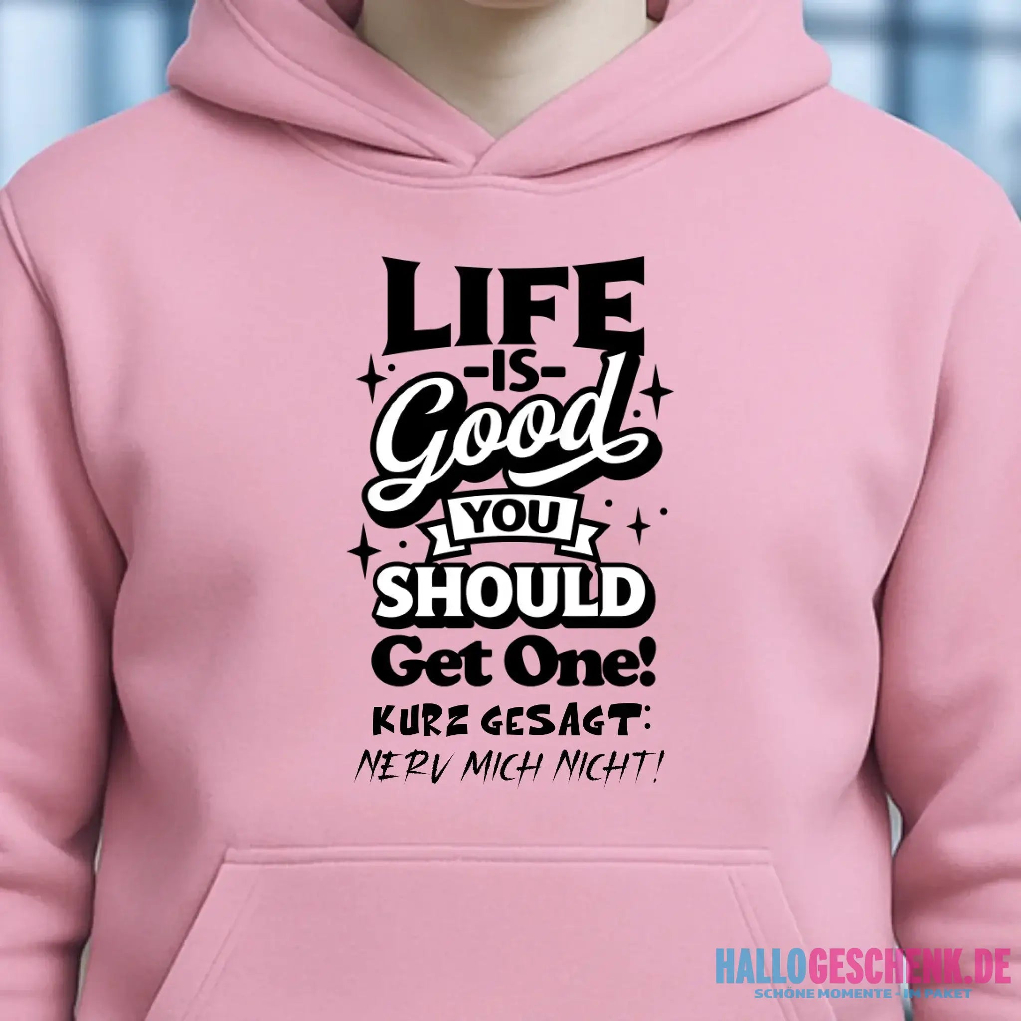 Life is good • Unisex Premium Hoodie XS-5XL aus Bio-Baumwolle für Damen & Herren • Exklusivdesign • personalisiert