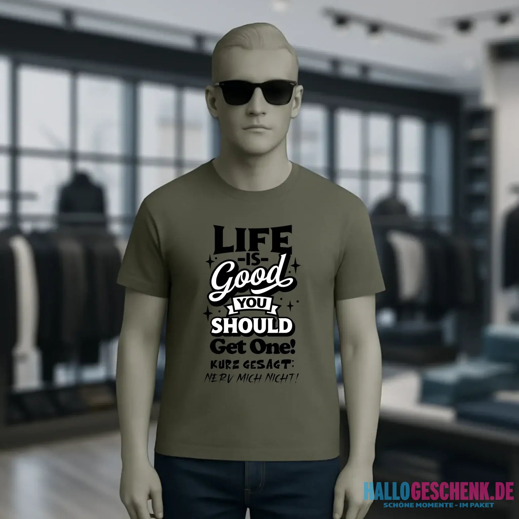 Life is good • Unisex Premium T-Shirt XS-5XL aus Bio-Baumwolle für Damen & Herren • Exklusivdesign • personalisiert
